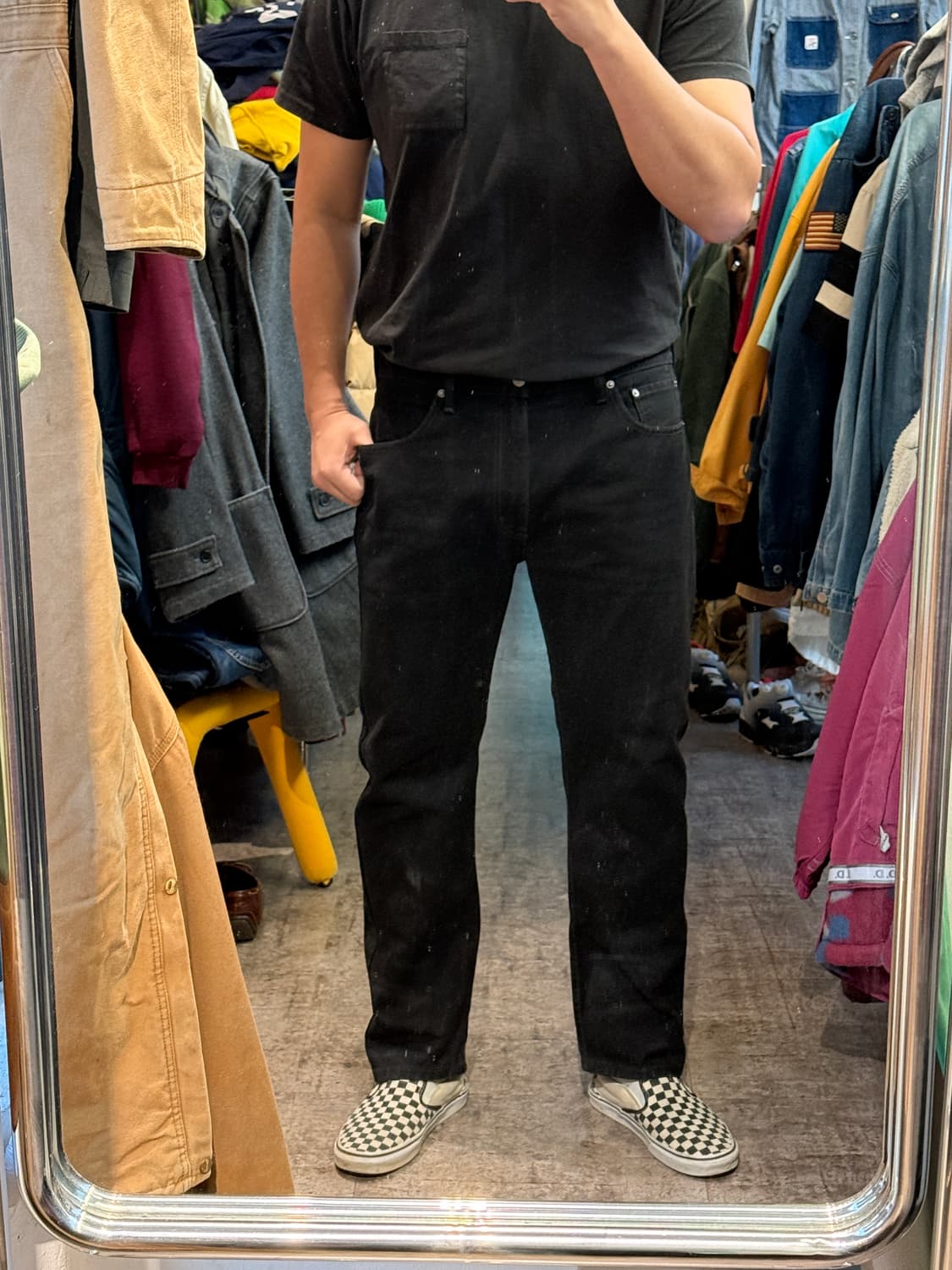 리바이스 505 흑청 38/30 상품이미지8