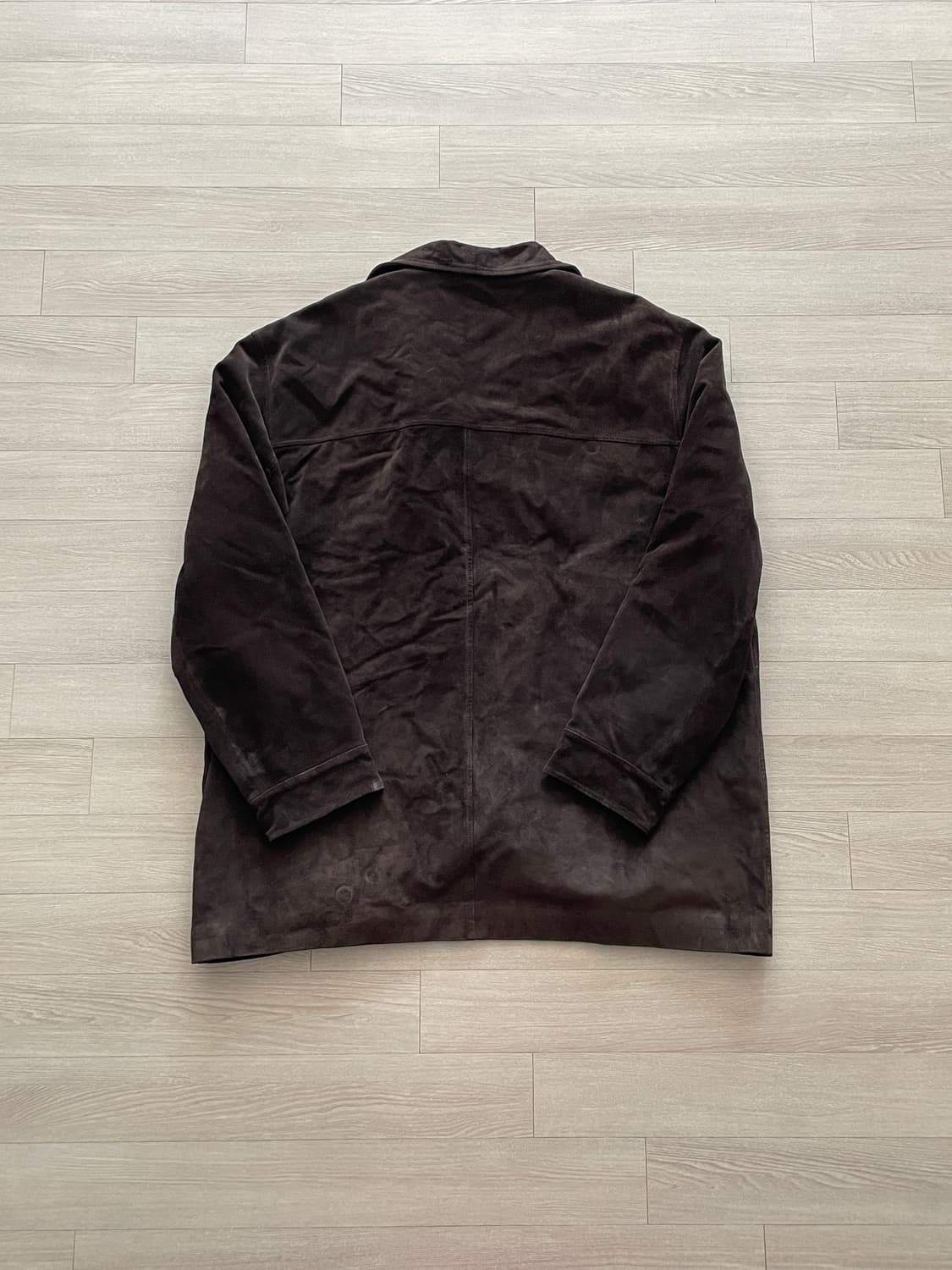 90s 올드갭 레더 스웨이드 카코트 다크 브라운 gap carcoat 상품이미지2