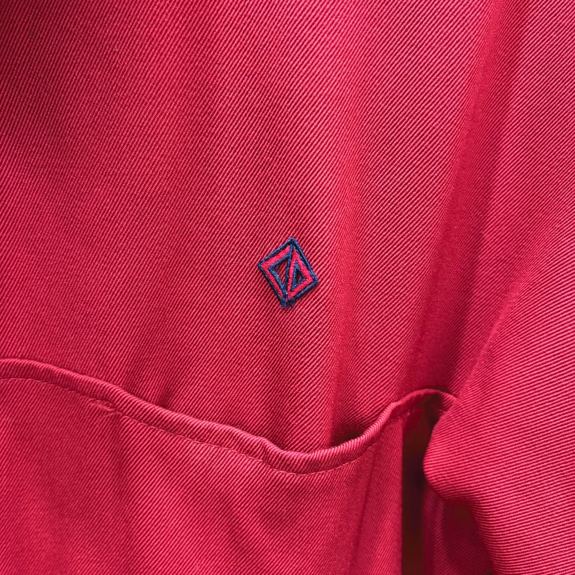 크리스찬 디올 블루종 자켓 골지 카라 히든 포켓 로고 자수 디테일 레드 상품이미지6