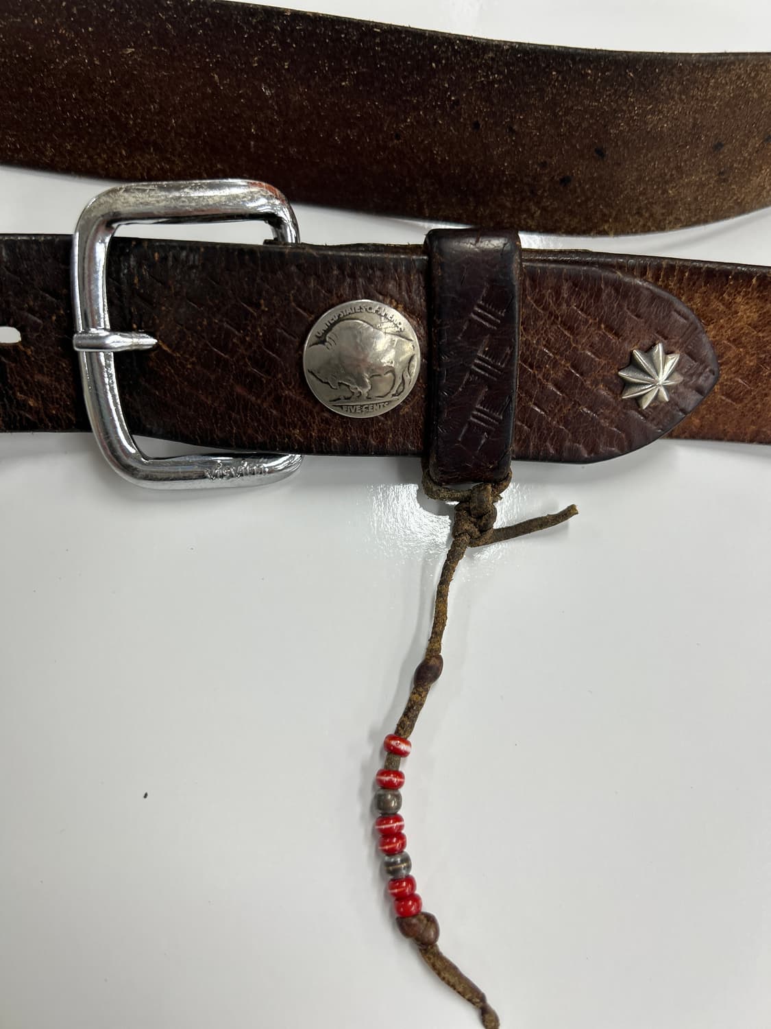 VISVIM 올드비즈빔 콘초 커스텀 가죽 벨트 상품이미지7