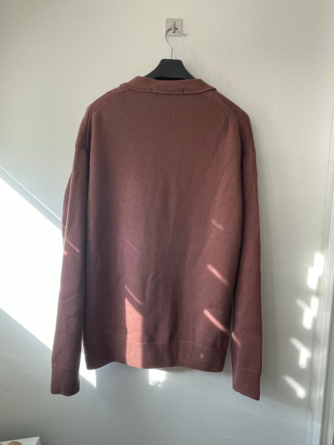 LEIMAN 프리미엄 메리노울100 가디건 브라운 새상품  상품이미지8