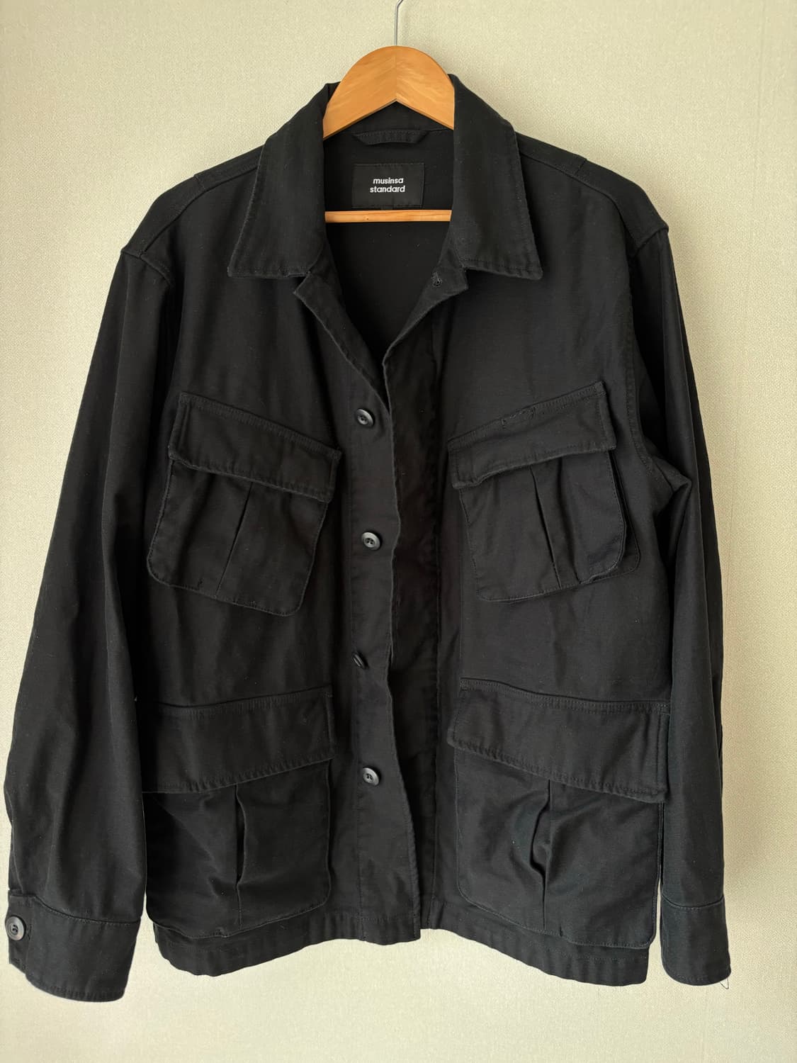 무신사 스탠다드 블랙 사파리 자켓 XL  상품이미지1