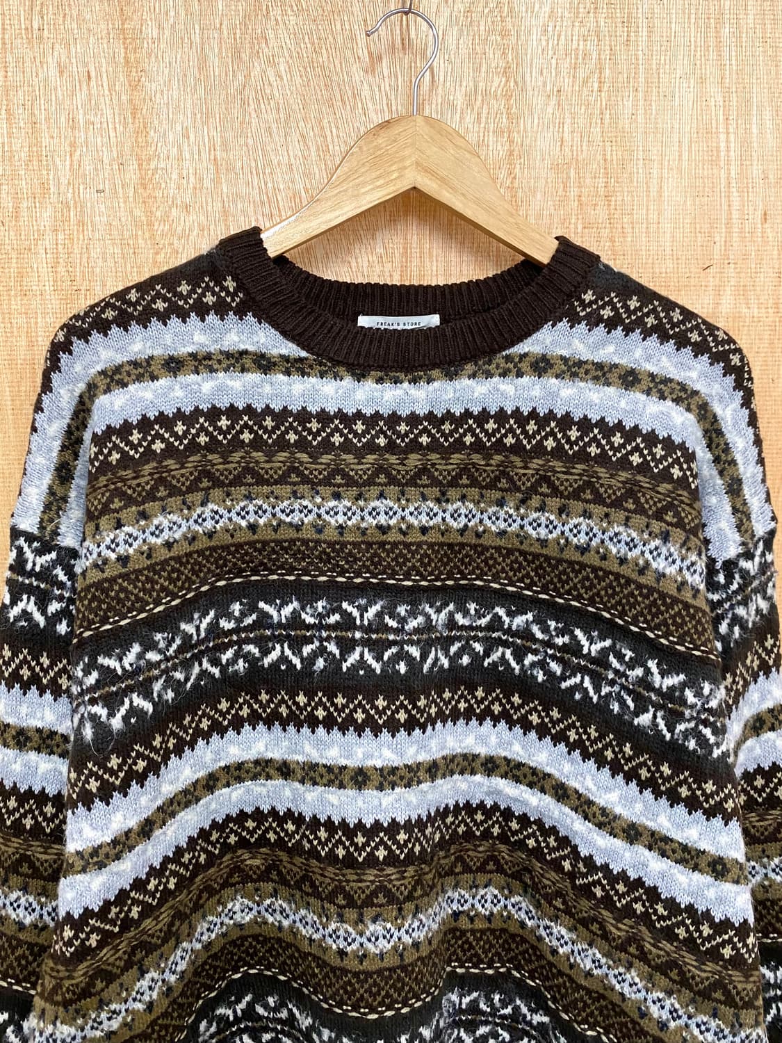 FREAK'S STORE fair isle knit 페어아일 니트 상품이미지5