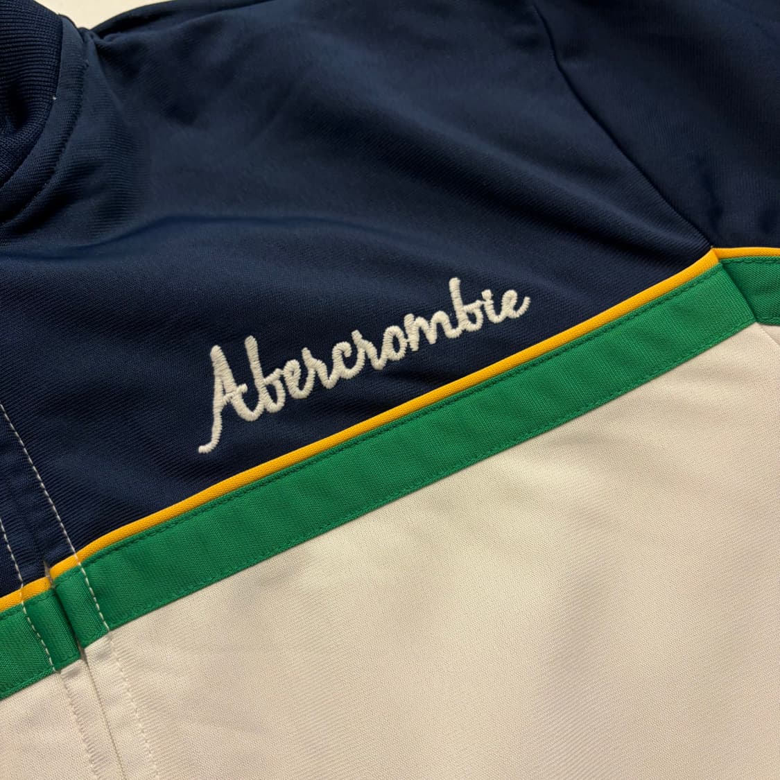 [XL] 아베크롬비 네이비 화이트 트랙 자켓 져지 D836 상품이미지5