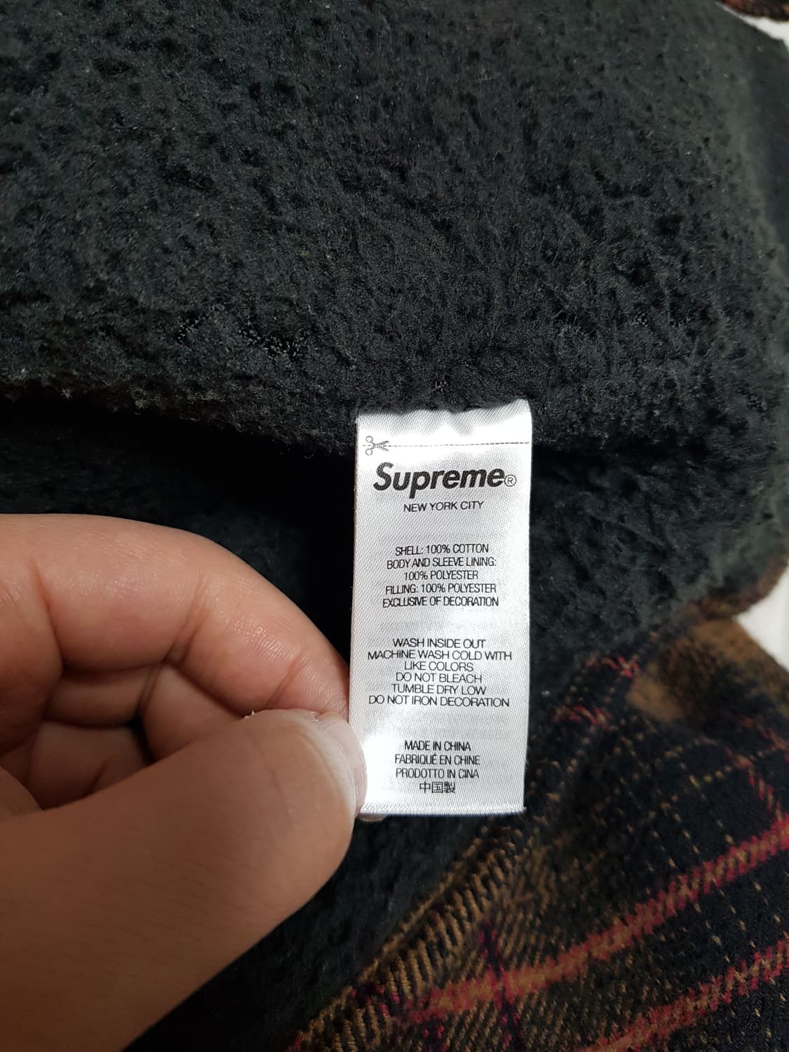 슈프림 라인드 플란넬 스냅 셔츠 자켓 23FW 상품이미지8