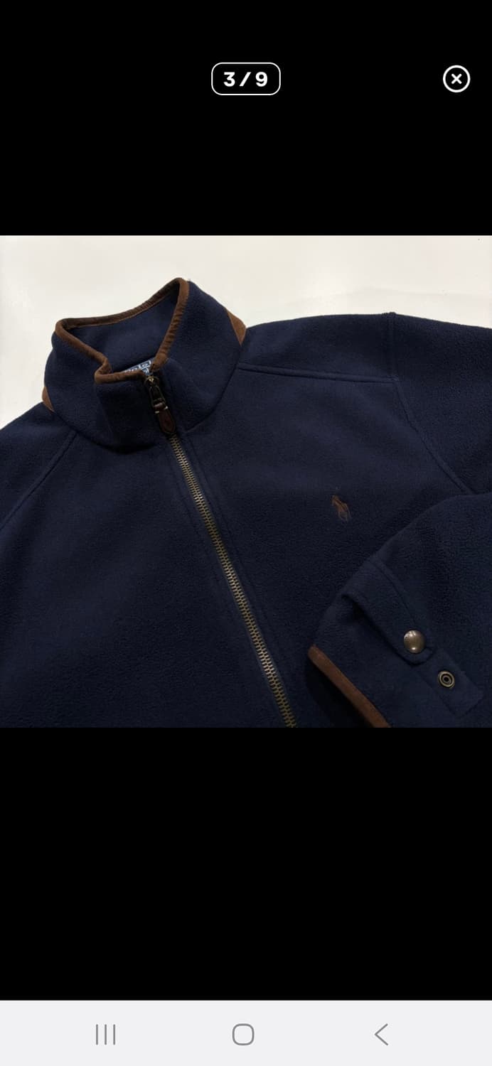 [XL] 90s 폴로랄프로렌 헌팅 플랩 버튼 네이비 플리스 자켓 상품이미지7