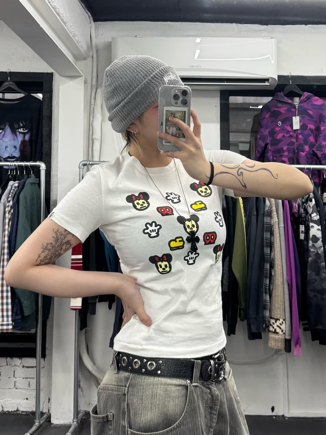 베이프 디즈니 미키미니 티셔츠 상품이미지3