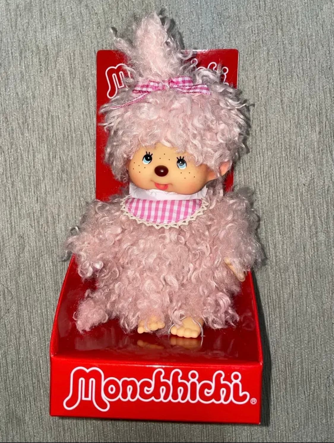 [새상품]핑크 모코모코 몬치치 핑크 곱슬 몬치치 인형 상품이미지1