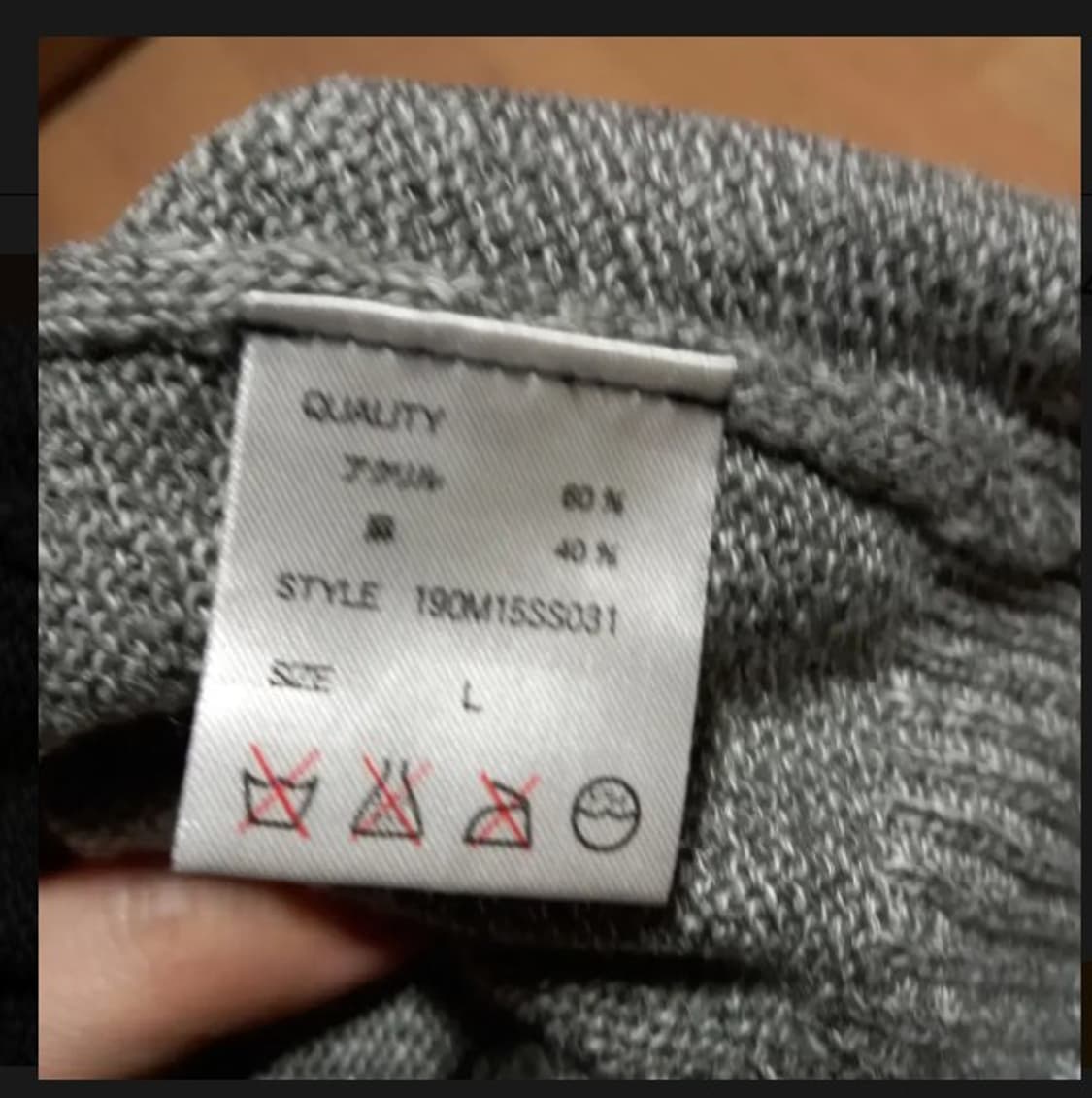 M / 일본 본프리 빈티지린넨가디건/남여/그레이//2도411 상품이미지3