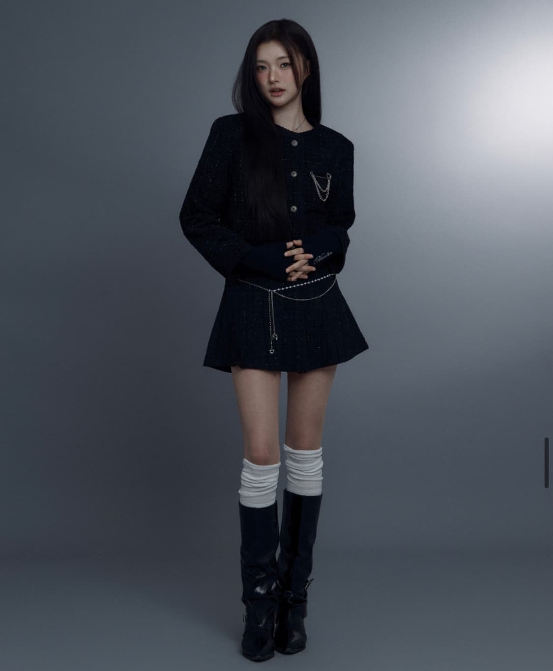 세트가격, 새상품) 뉴얼린 제니 트위드 자켓 + 제니 트위드 스커트 상품이미지1