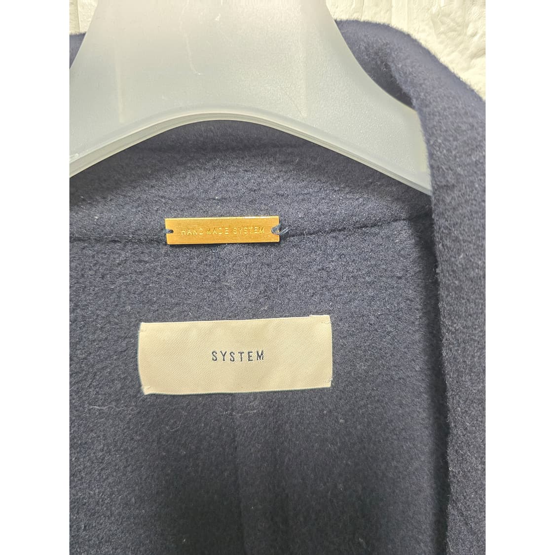 택포) 시스템 핸드메이드 울 롱코트 free 상품이미지2