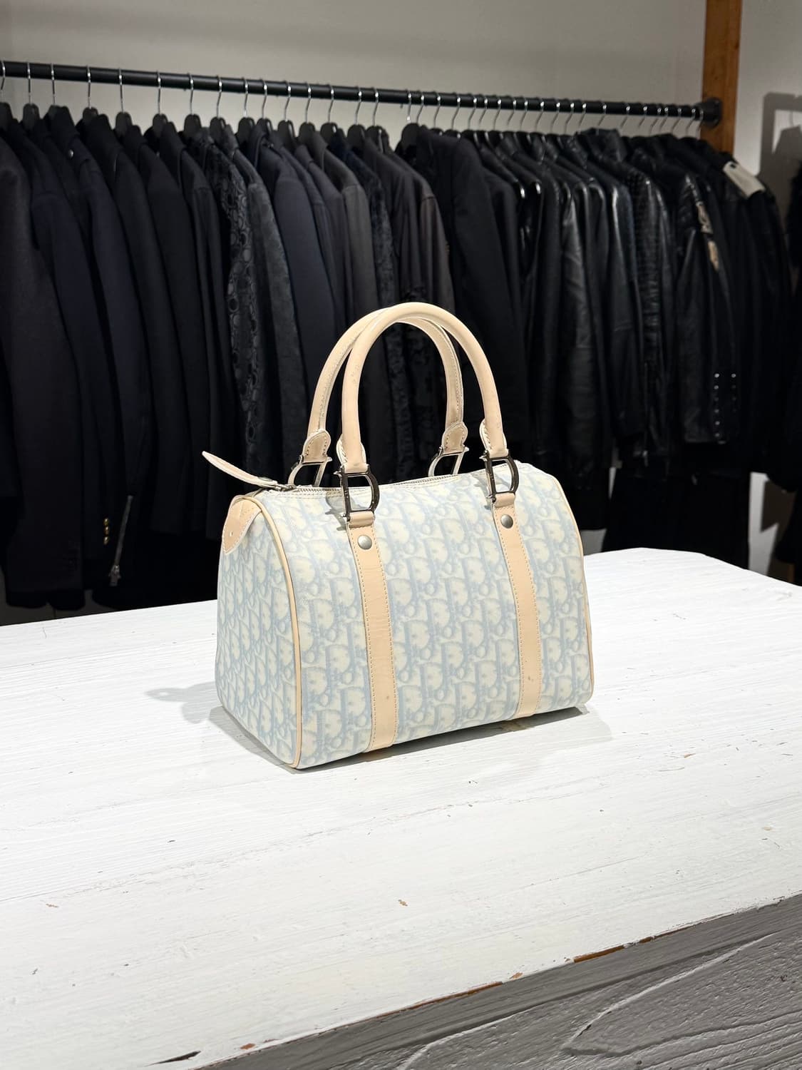 크리스찬 디올 스카이블루 오블리크 보스턴백 상품이미지1