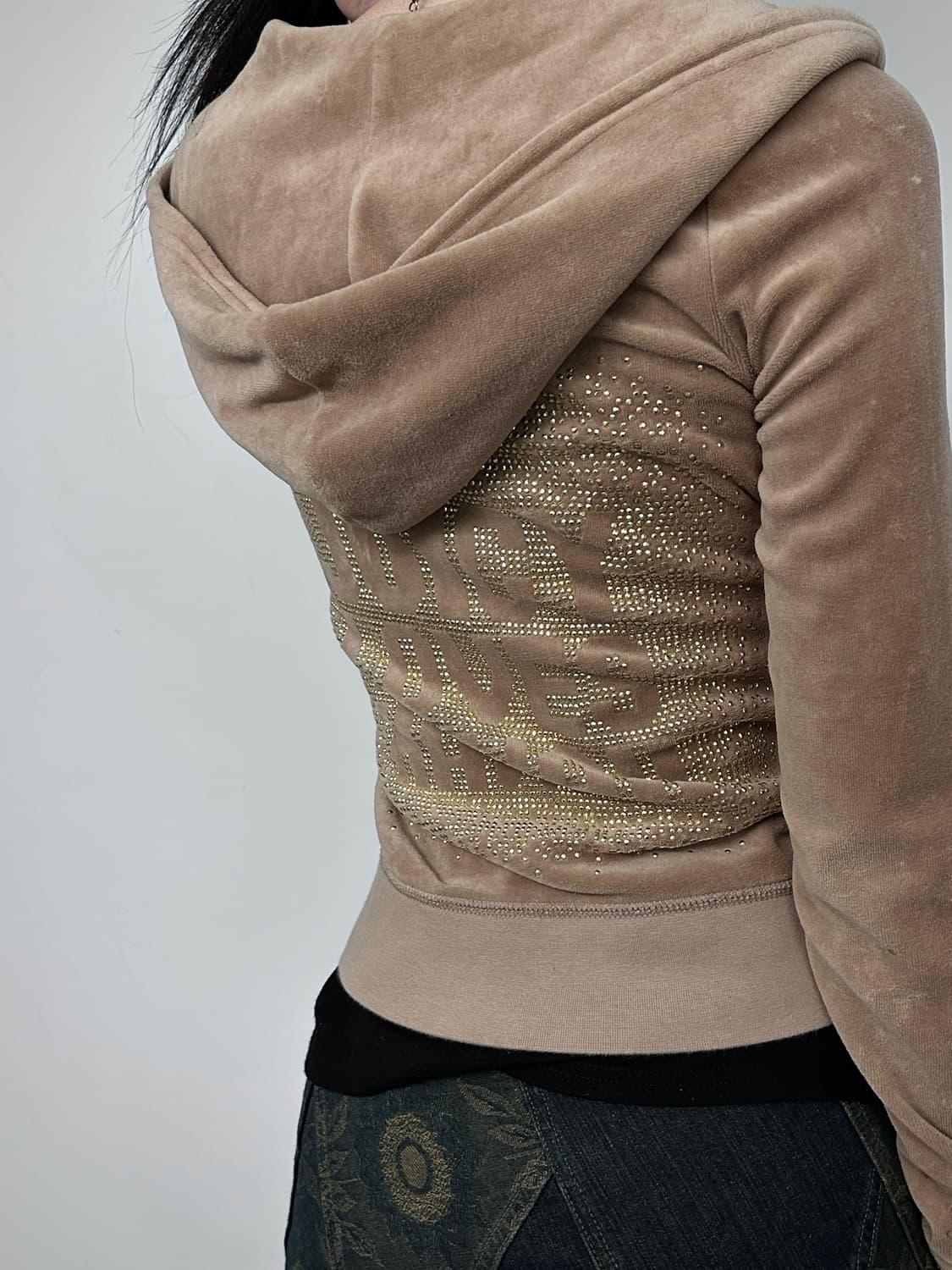 쥬시 꾸뛰르 러브 하와이 벨루어 후드 집업 상품이미지3