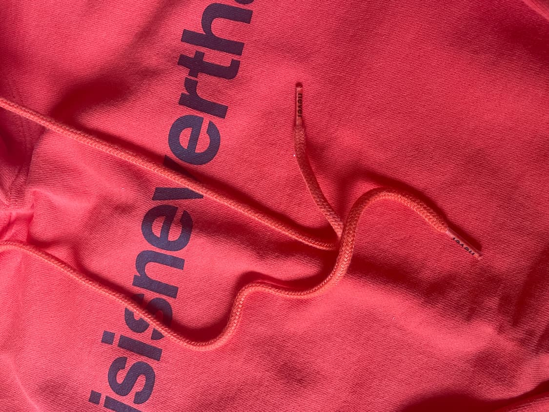 디스이즈네버댓 오렌지 후드티 상품이미지5