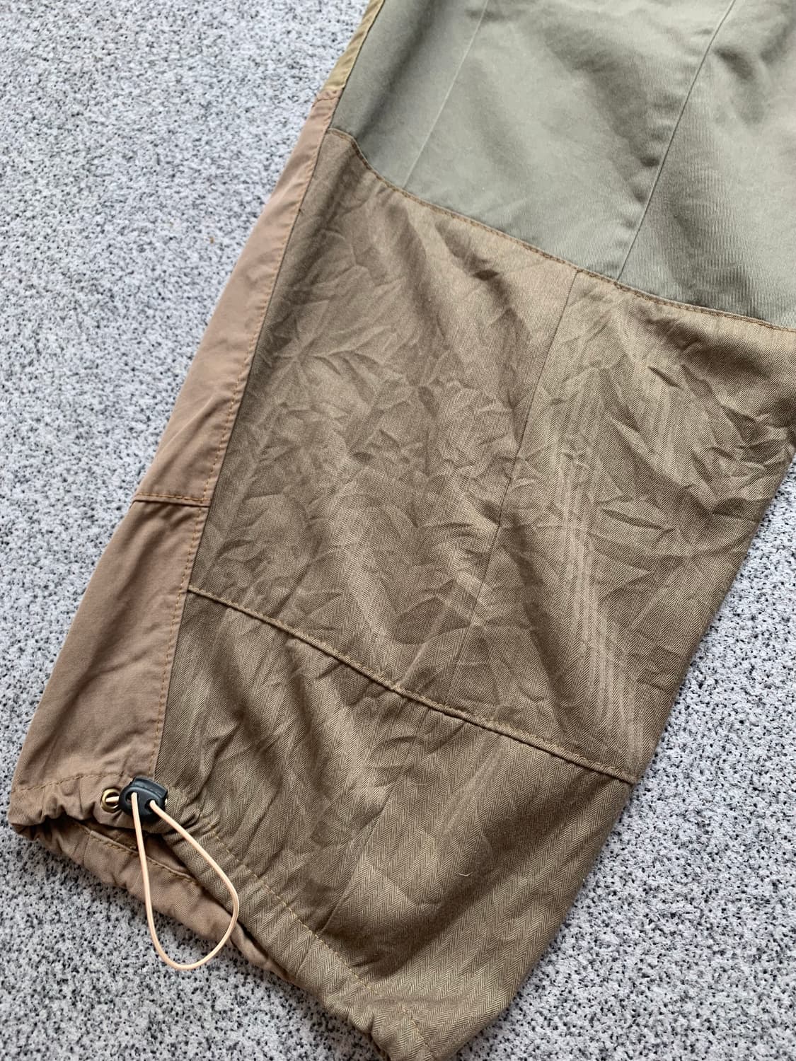 베이지브라운 패치디테일 코튼 벌룬팬츠 힙합바지 상품이미지7