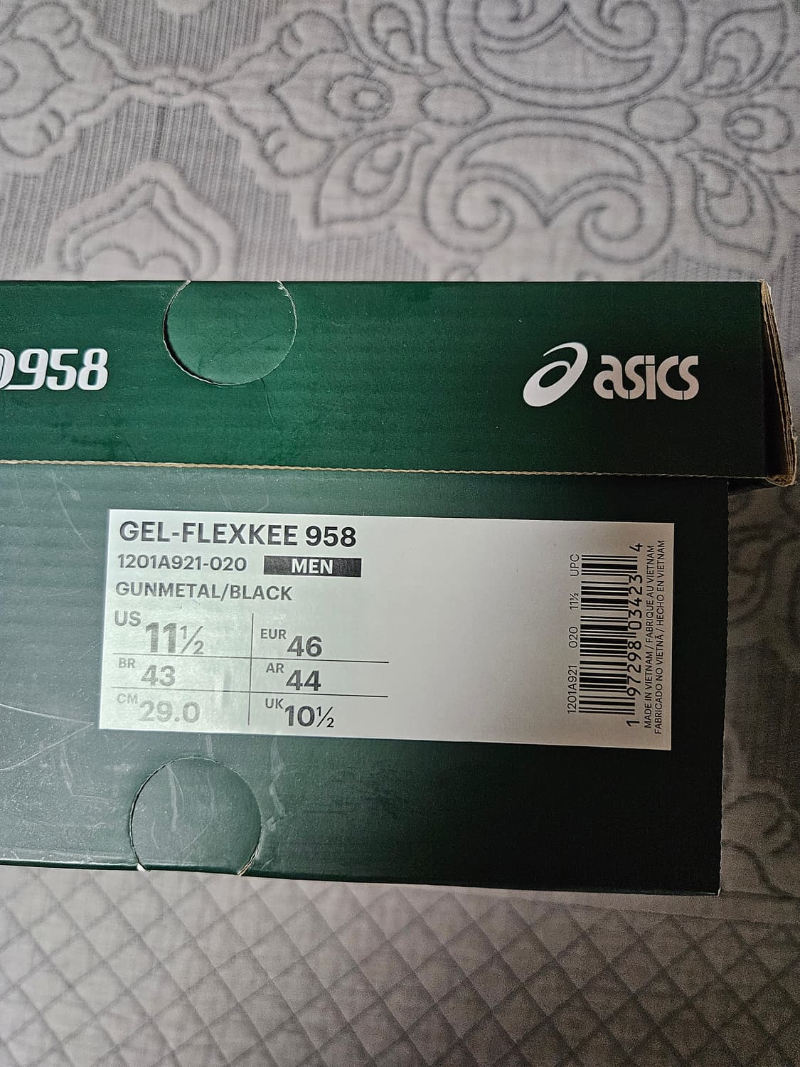 [290] 아식스 x OTTO 958 젤-플렉스키 958 건메탈 블랙 상품이미지7