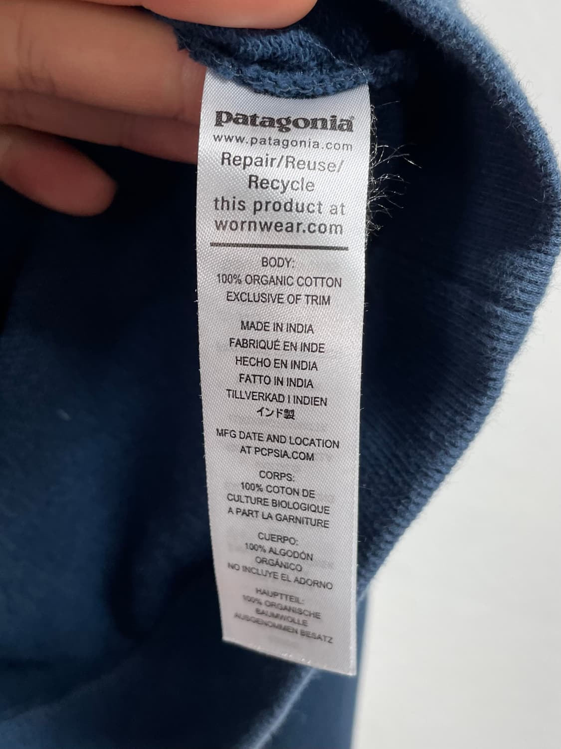 파타고니아 로고 라운드 맨투맨 (on.338 )   상품이미지6