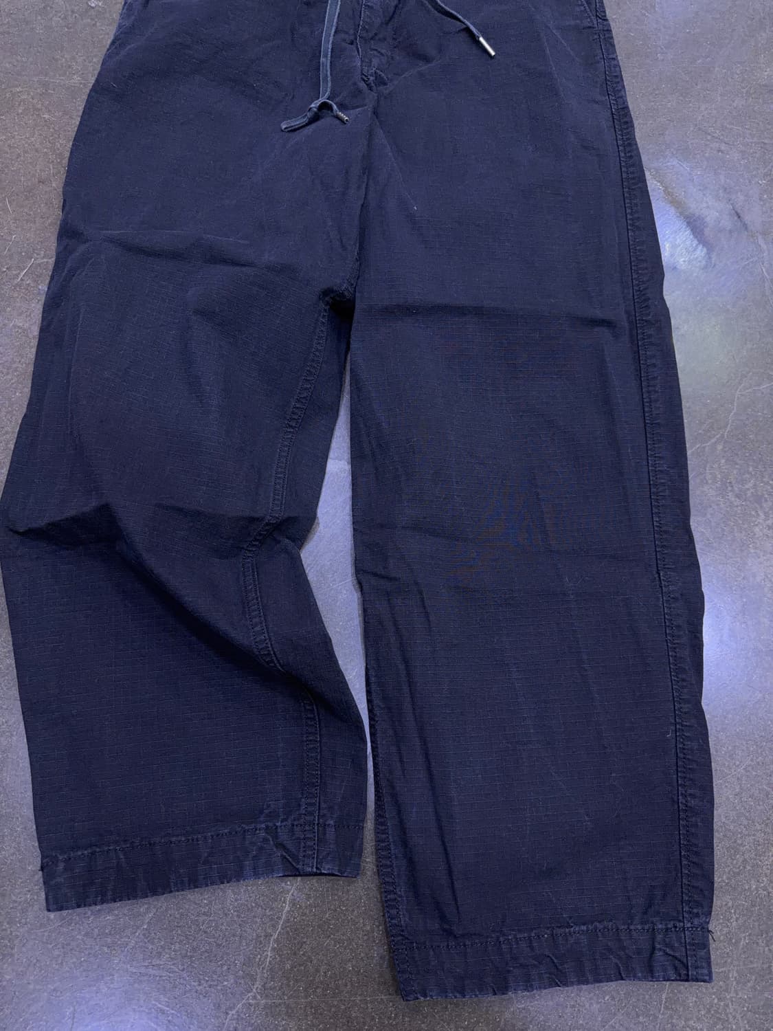 아웃스탠딩 립스탑 스트링 팬츠 블랙 S 상품이미지7