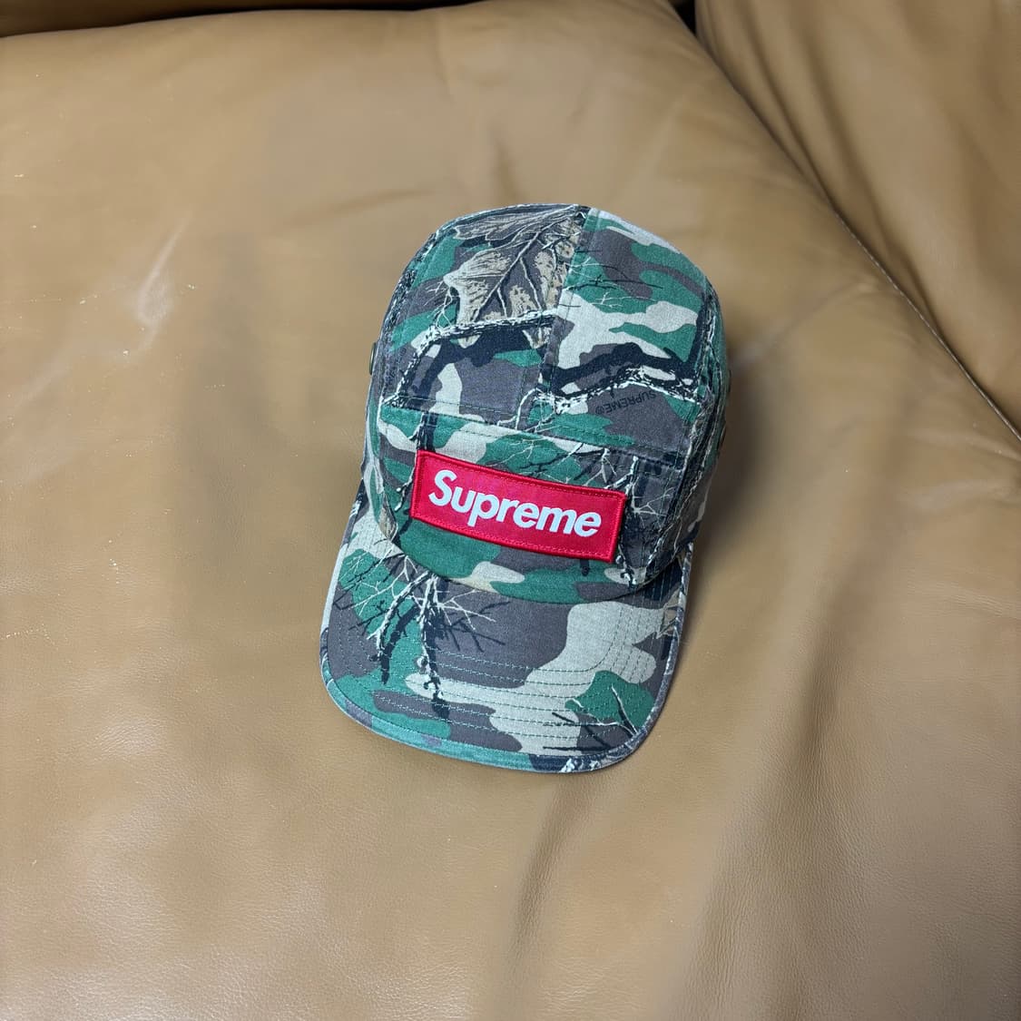 슈프림 캠프캡 모자 박스로고 22fw 밀리터리 브랜치 올리브 카모 상품이미지1