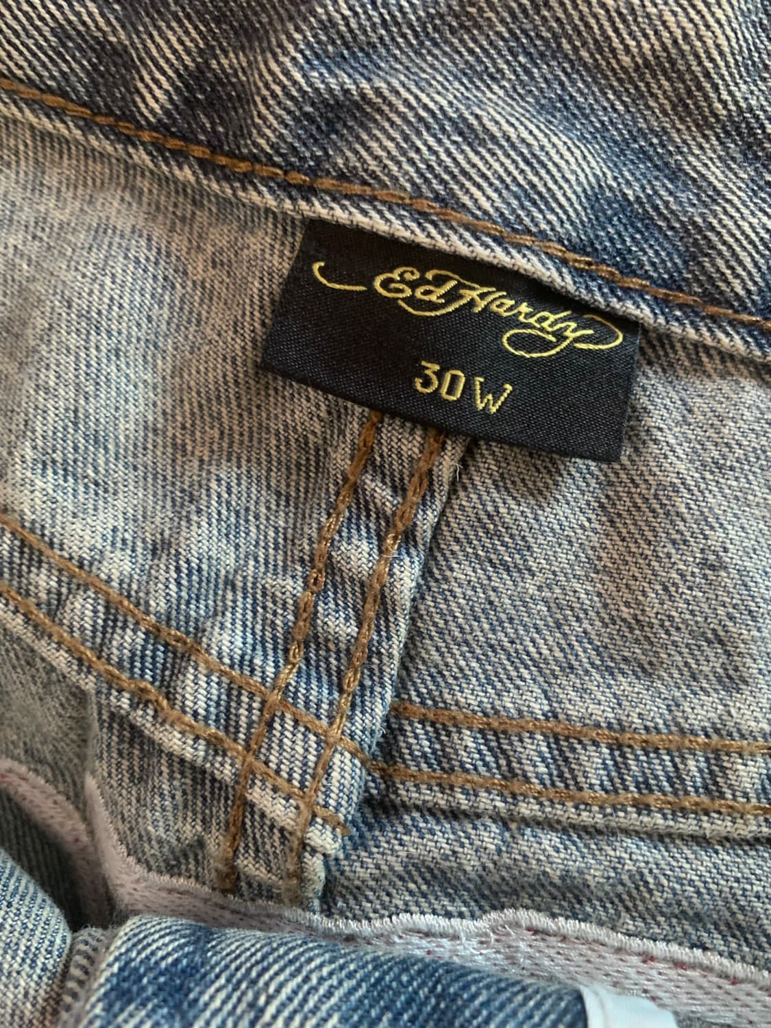 [새제품 28,30] 에드 하디 드래곤 용 자수 배기 데님 팬츠 상품이미지5