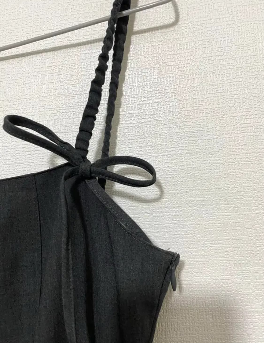 일구구일 언발란스 리본 드레스 그레이  상품이미지7