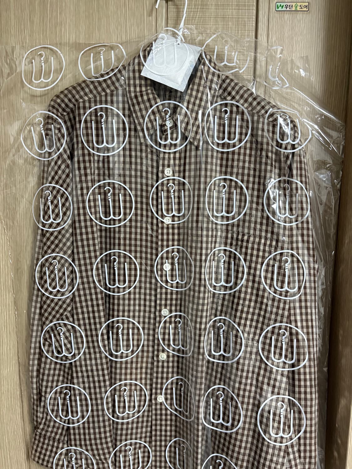 오라리 슈퍼 라이트 체크셔츠 3 브라운 상품이미지3