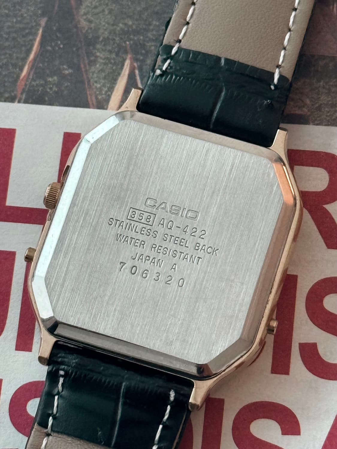 Casio 카시오 AQ-422 아나디지 스퀘어 상품이미지4