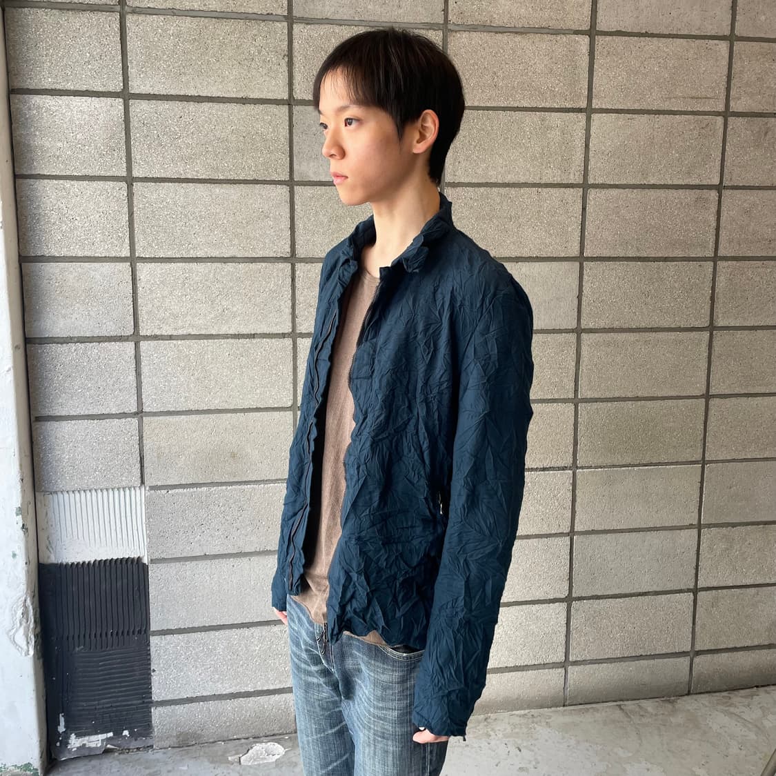 카즈유키쿠마가이 링클 자켓 상품이미지2