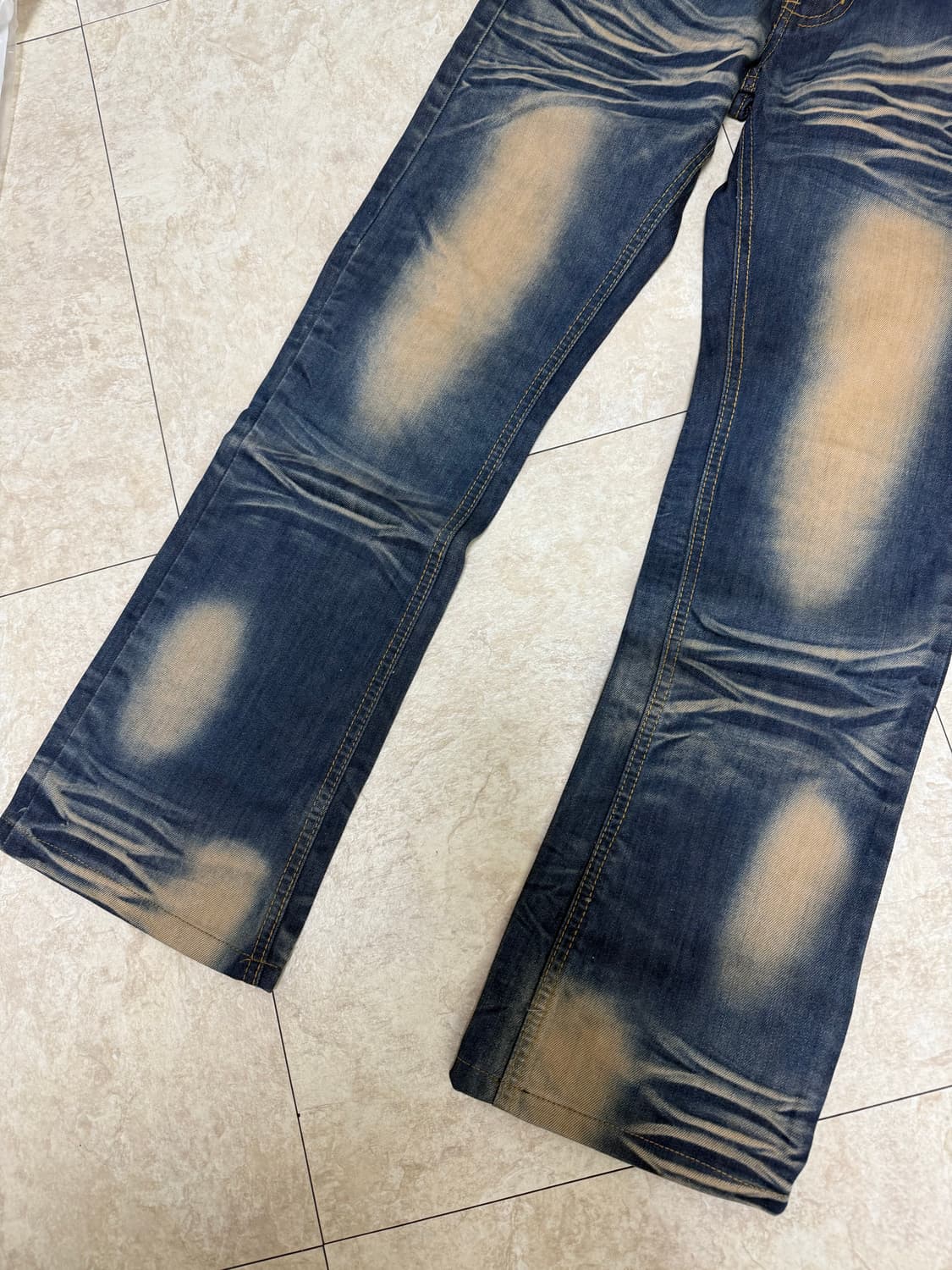 로우라이즈 나염 펑크 팬츠  상품이미지4