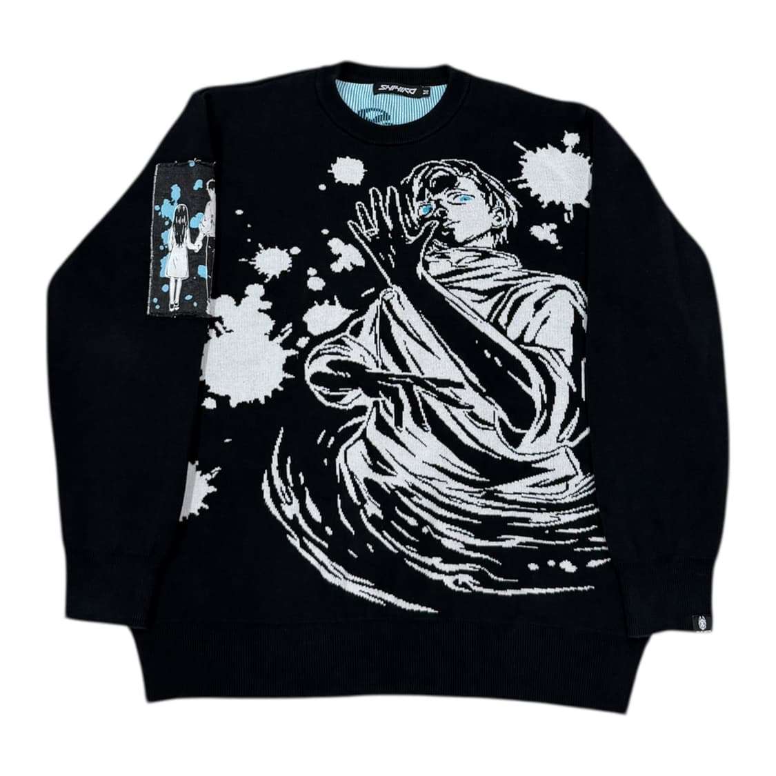 빈티지 주술회전 유타 리카 니트 맨투맨 블랙 M 상품이미지1