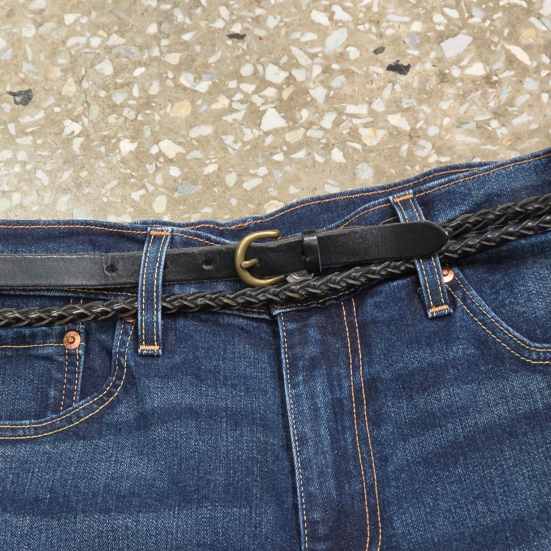 영국산 ANGLO 꽈배기 레더 벨트 상품이미지2