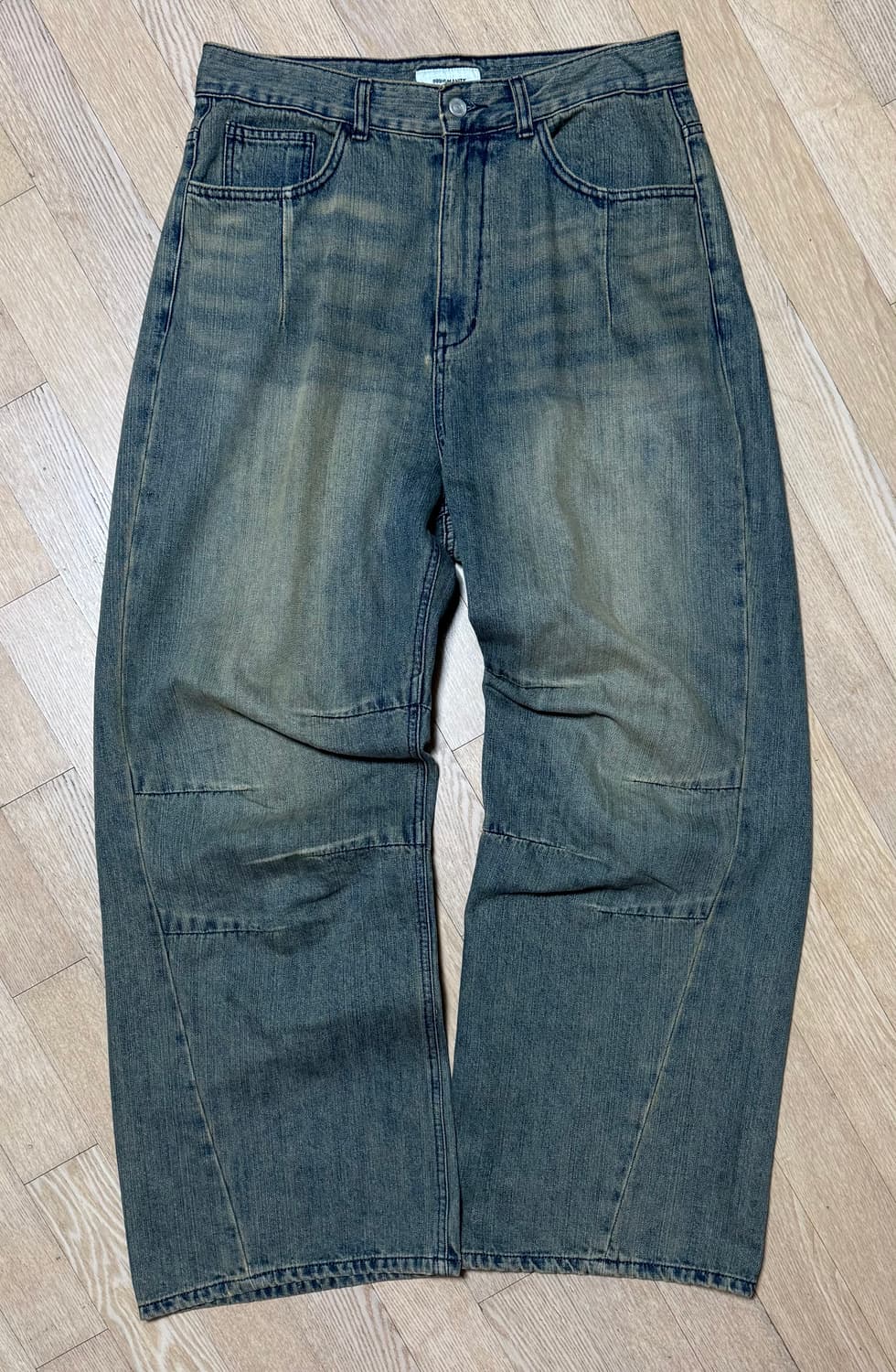 AV PLEATS DENIM PANTS (NEB VINTAGE BLUE) 상품이미지5