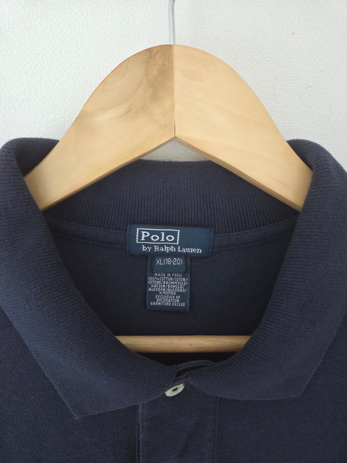 폴로랄프로렌 네이비 반팔카라티(95사이즈) 상품이미지5