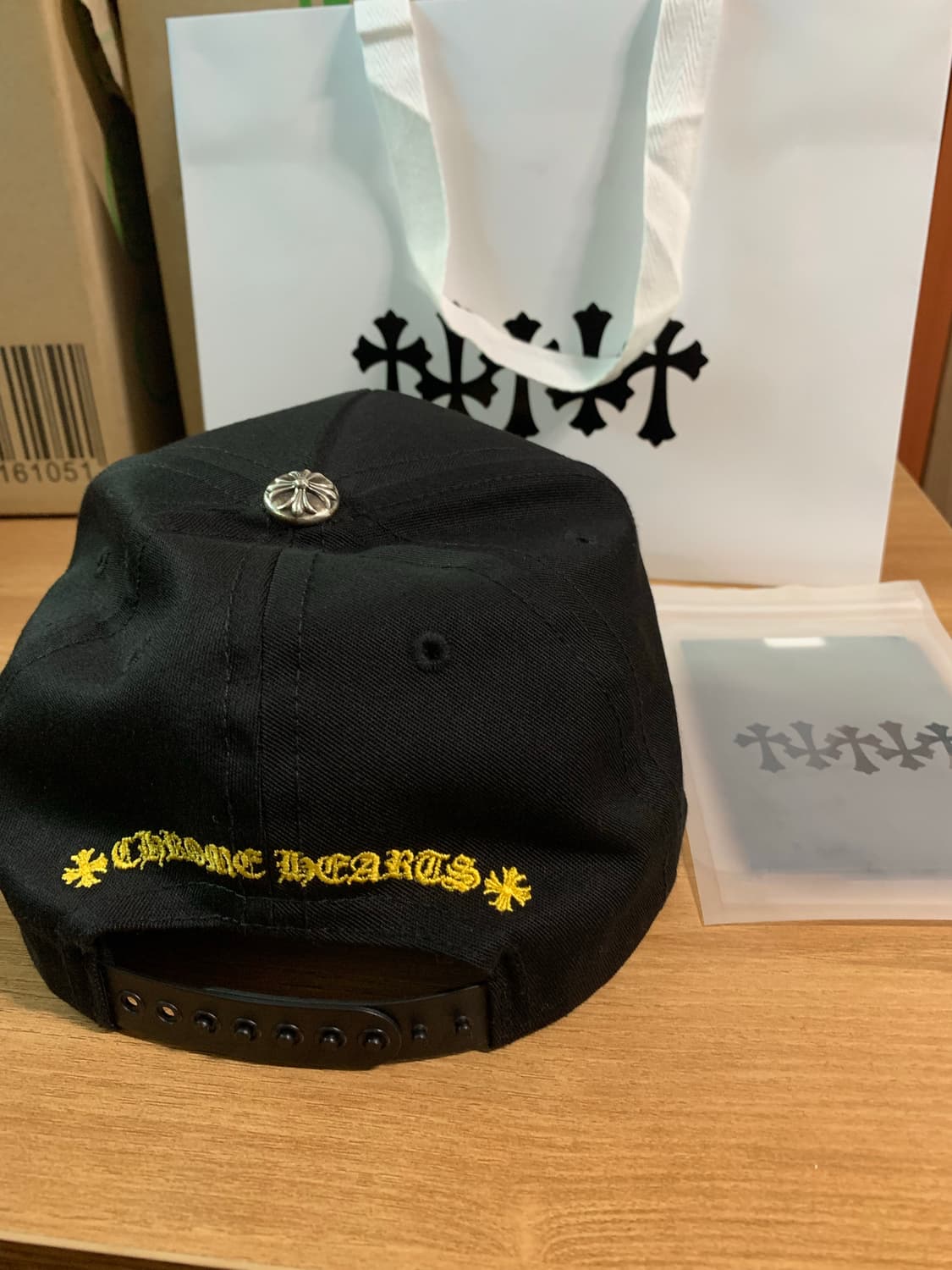 크롬하츠 CH 베이스볼 캡 블랙 옐로우 상품이미지2