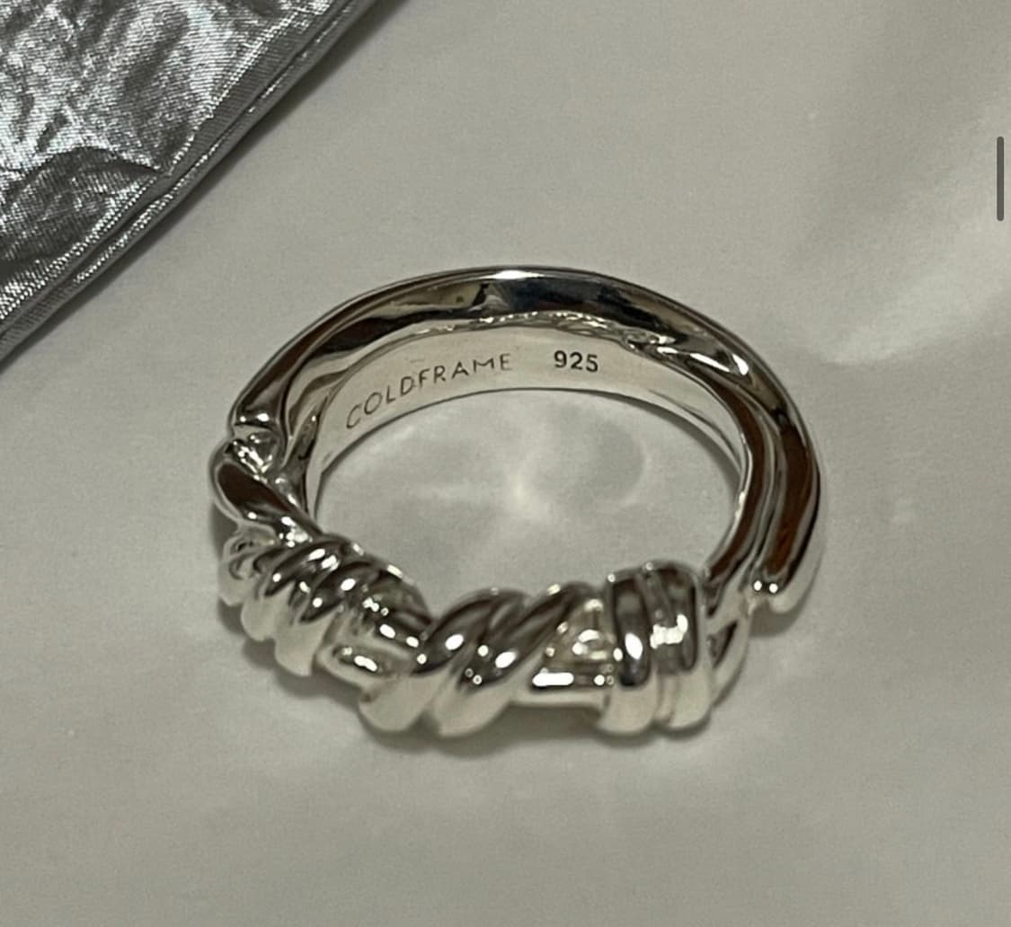 콜드프레임 골디안 실버 노트 반지 (11호) 상품이미지1
