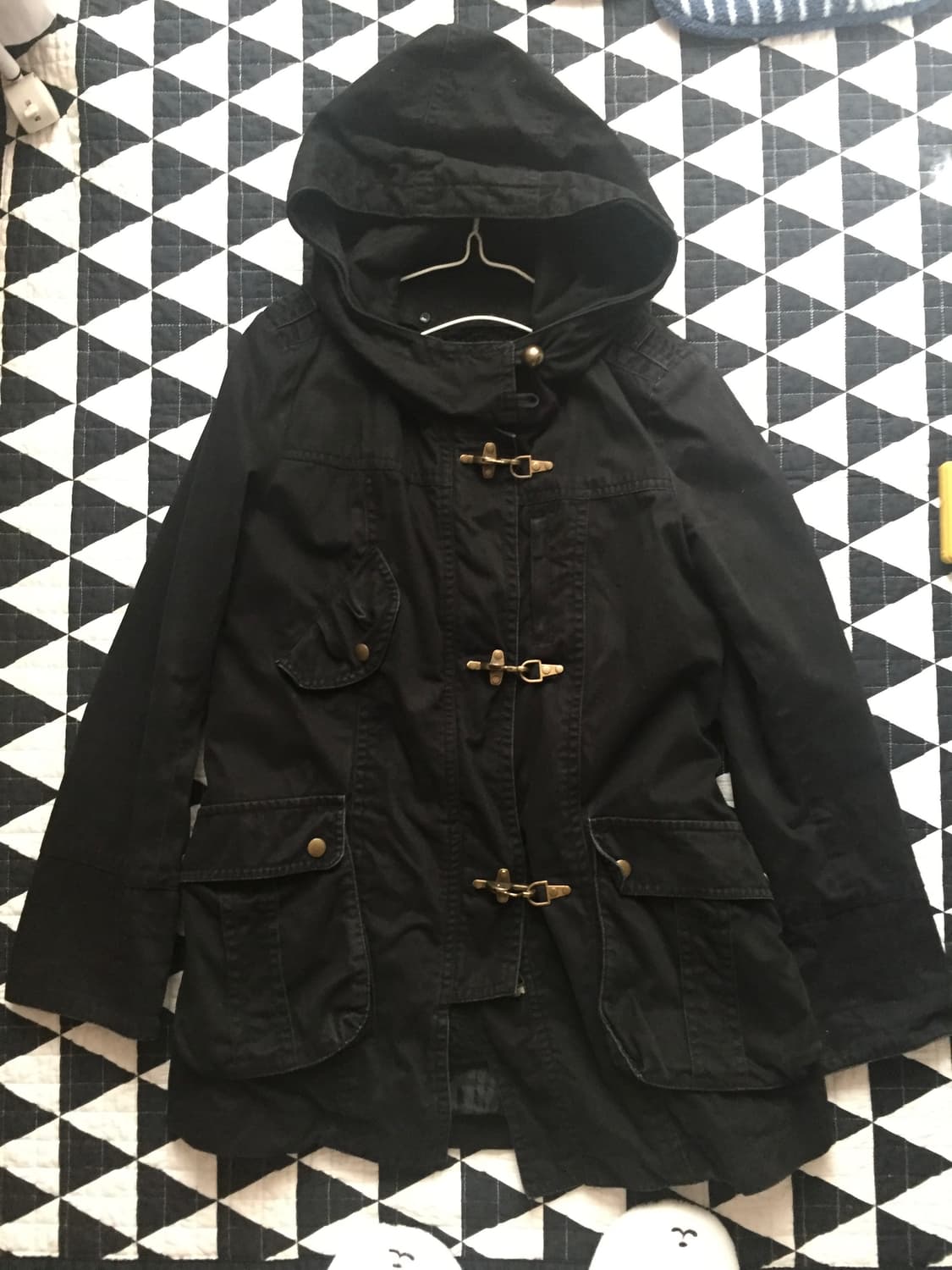 오네갸루 펑크 y2k 블랙야상 상품이미지1