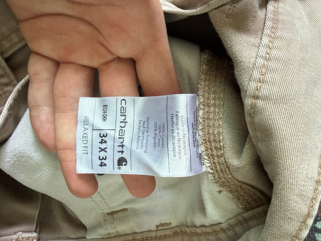 칼하트 카펜터 페인팅 워크팬츠 34x34 상품이미지8