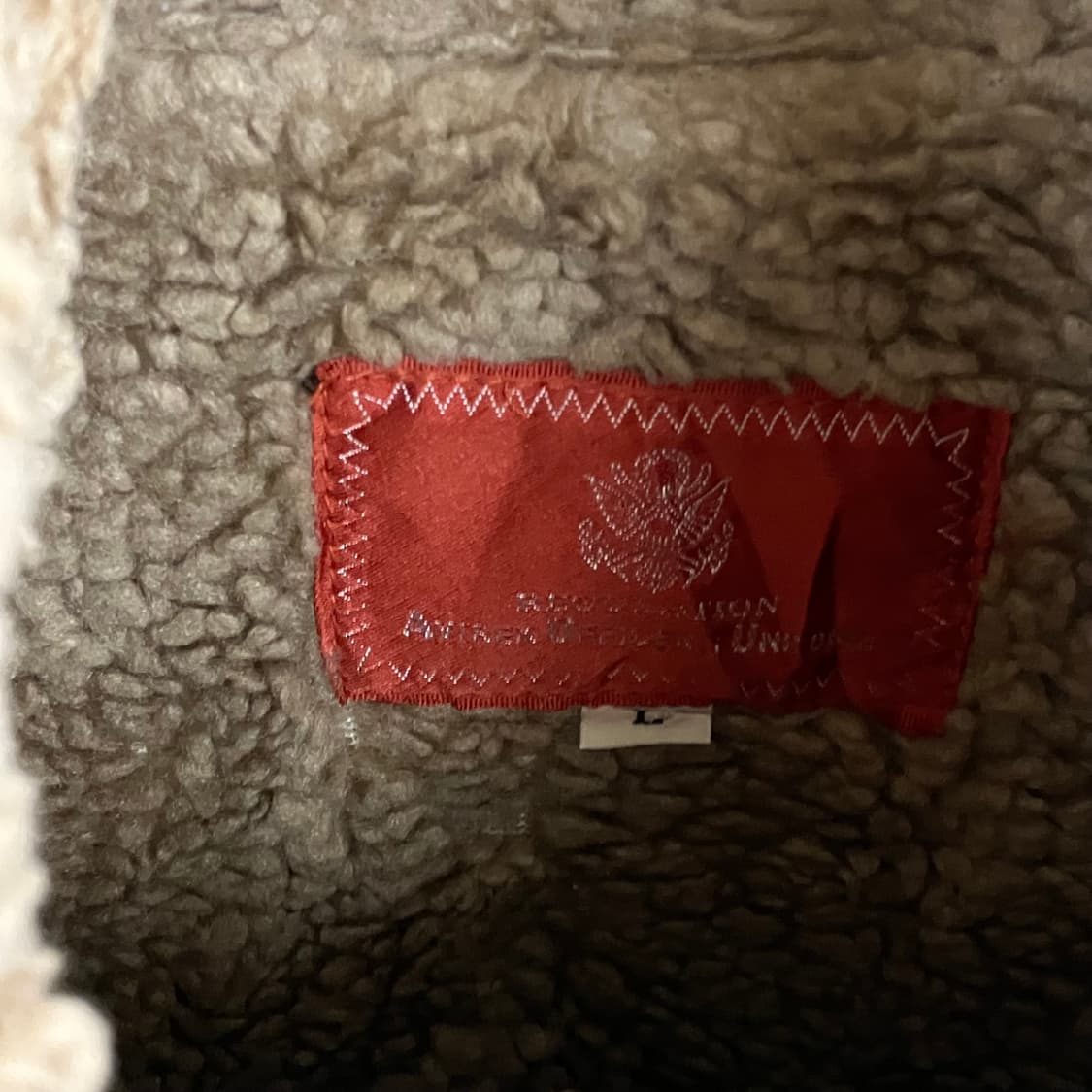 Avirex 아비렉스 레더라인 무스탕 자켓 M 상품이미지3