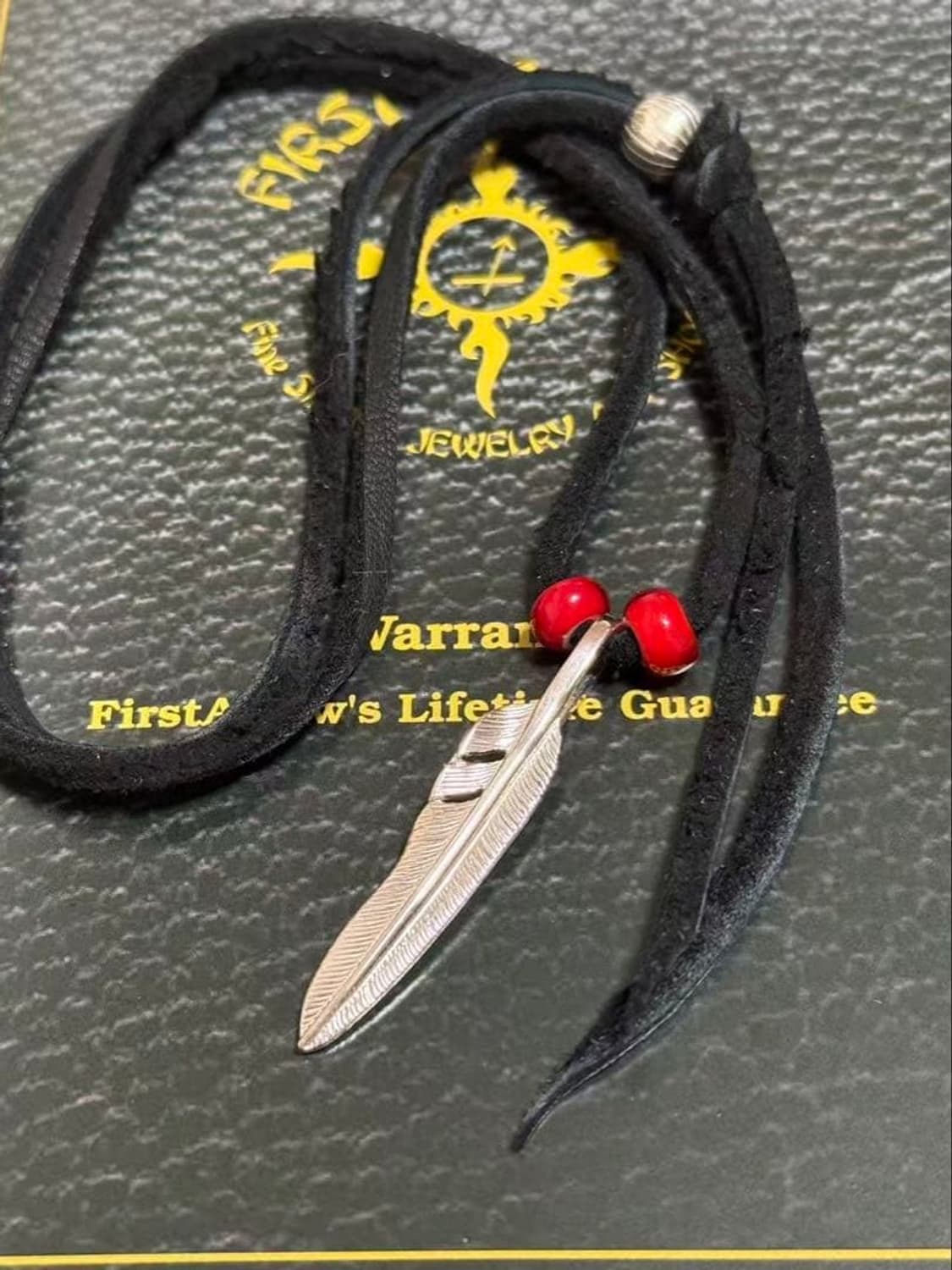 퍼스트애로우즈 first arrows 페더 목걸이 상품이미지1