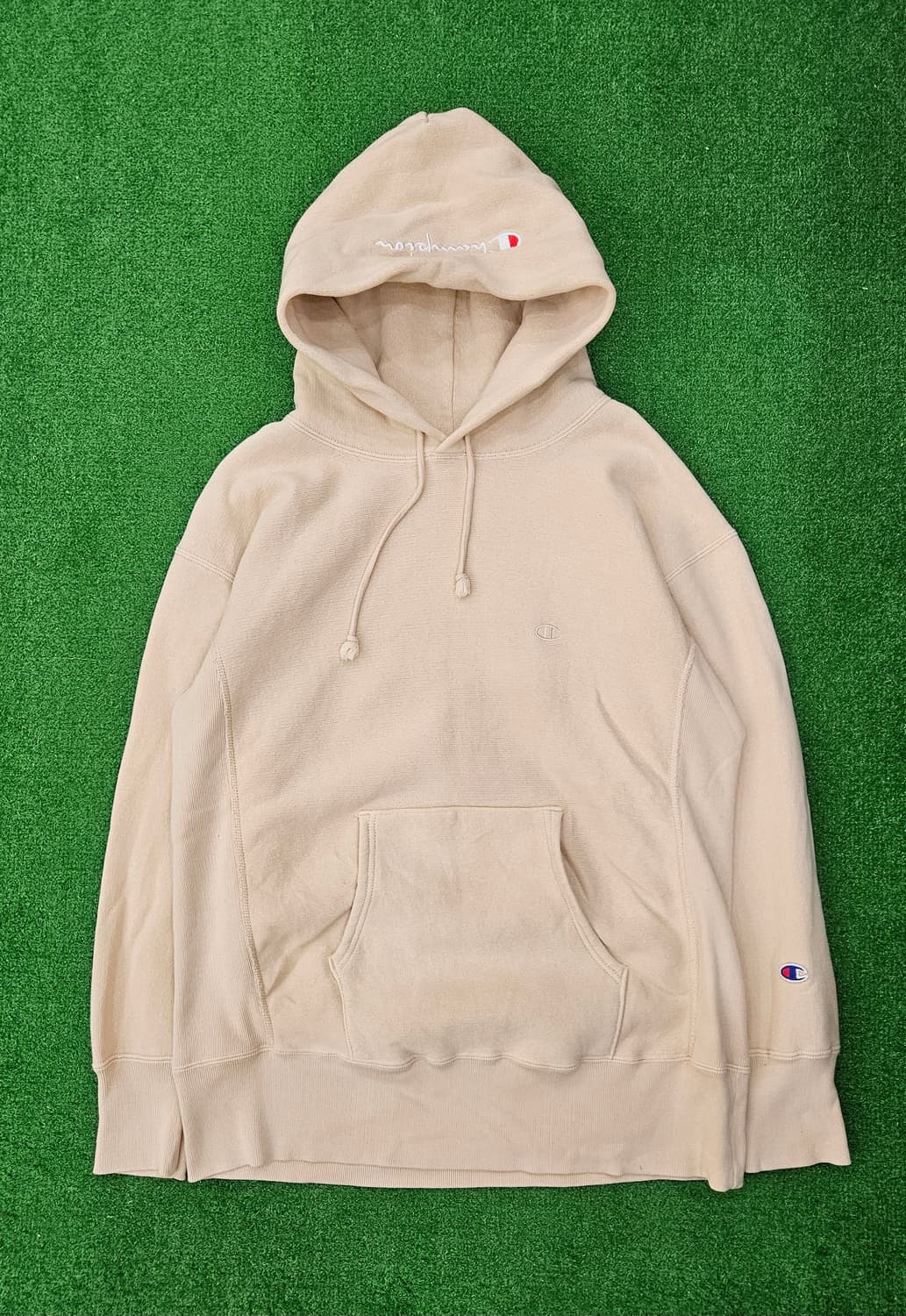 챔피온 리버스위브 후드티 아이보리 상품이미지1