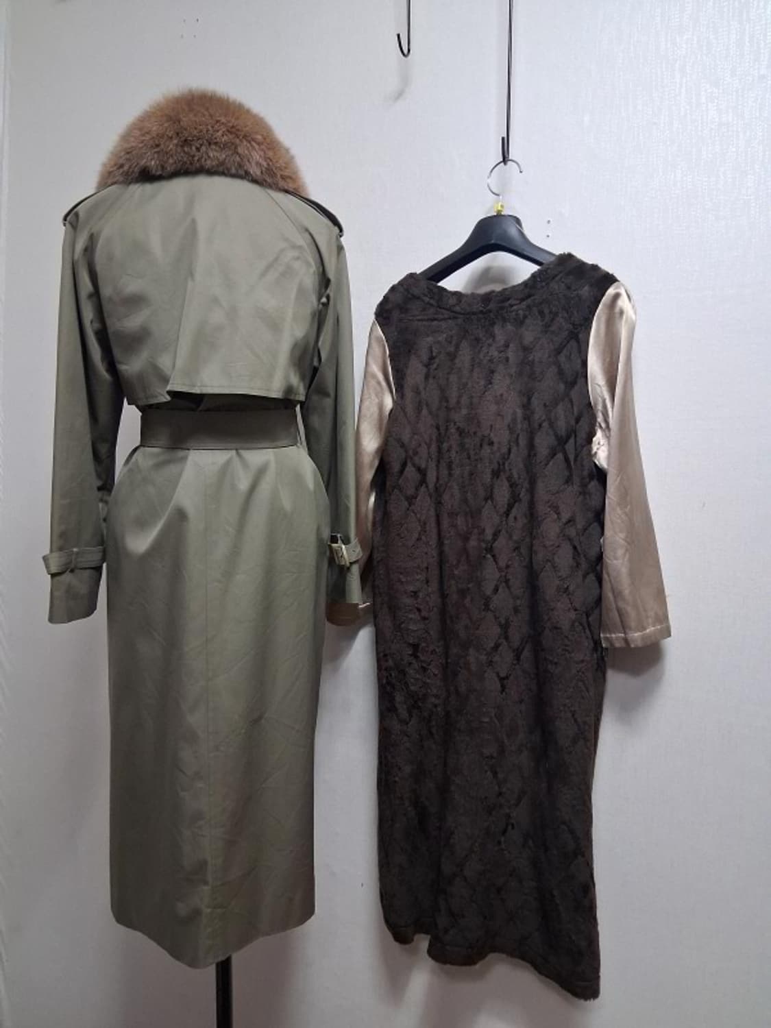 COJANA F폭스카라 카키색 롱트렌치코트 내피탈부착 5566적당
 상품이미지2