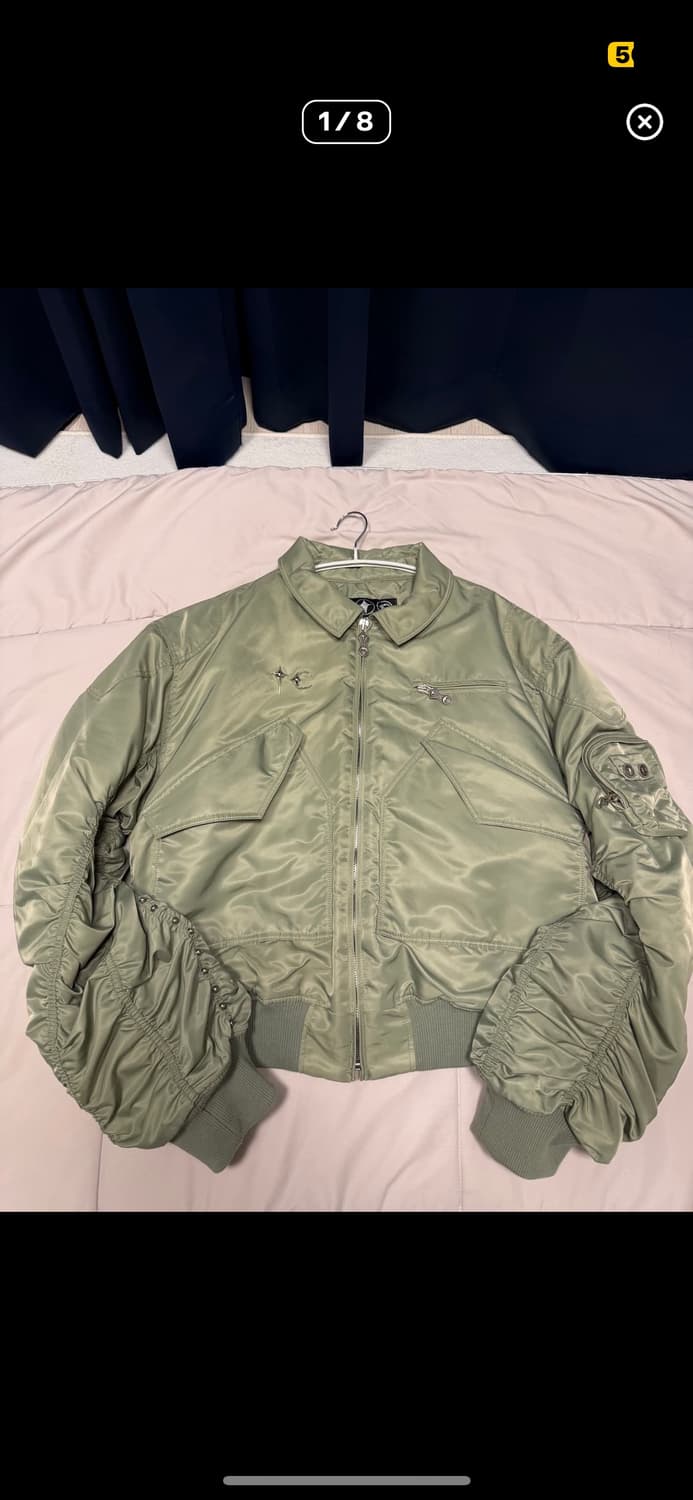 떠그클럽 어버드 라이트닝 봄버 올리브 3사이즈  상품이미지1