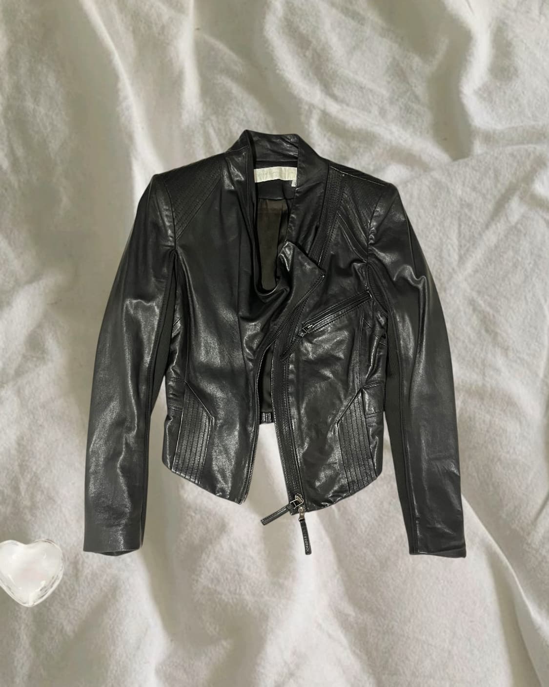 OBZEE . 드레이프 램스킨 자켓 상품이미지1