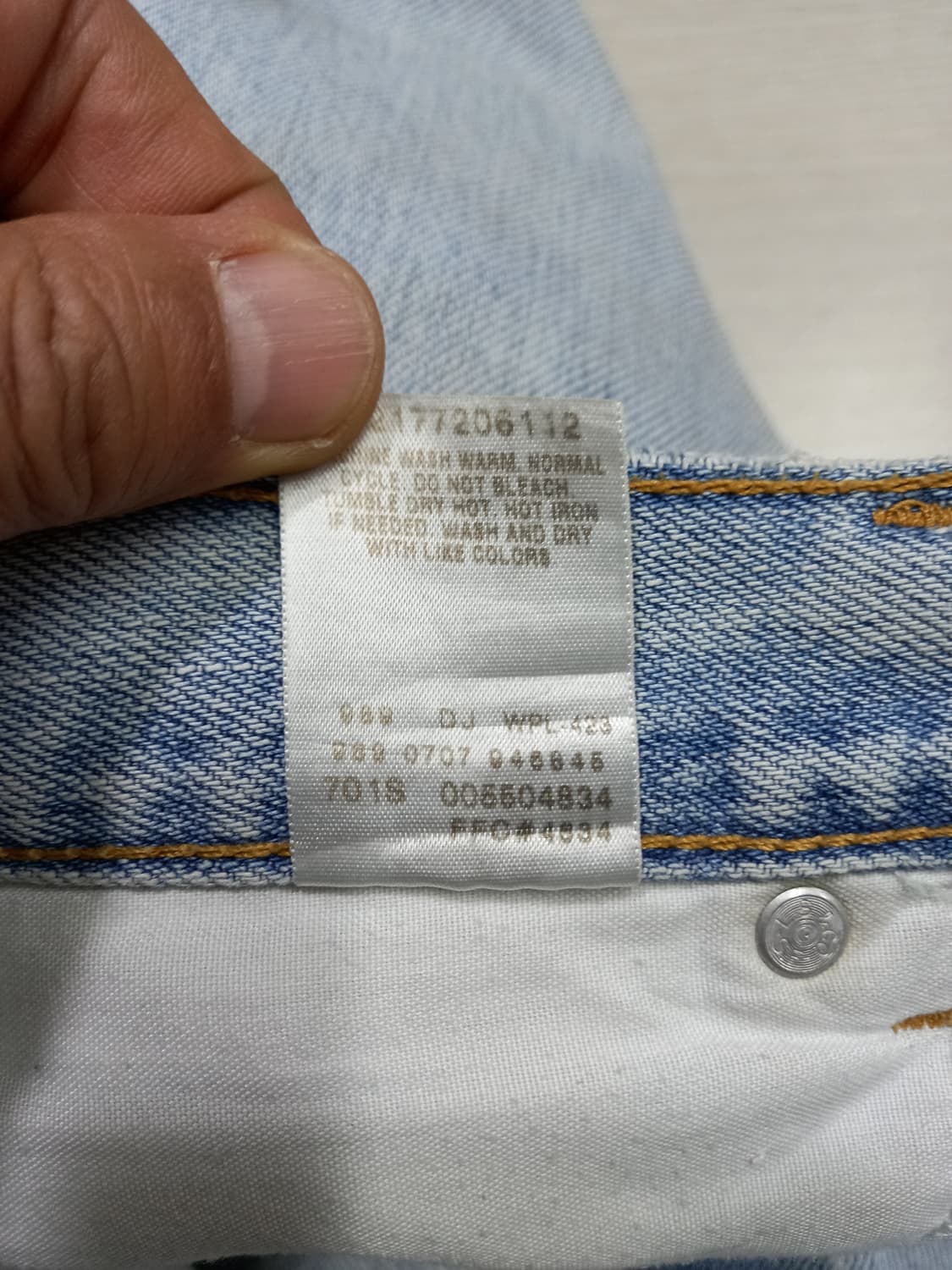 34 07's 리바이스550 Mexico 리페어진 연청 34-551 상품이미지10