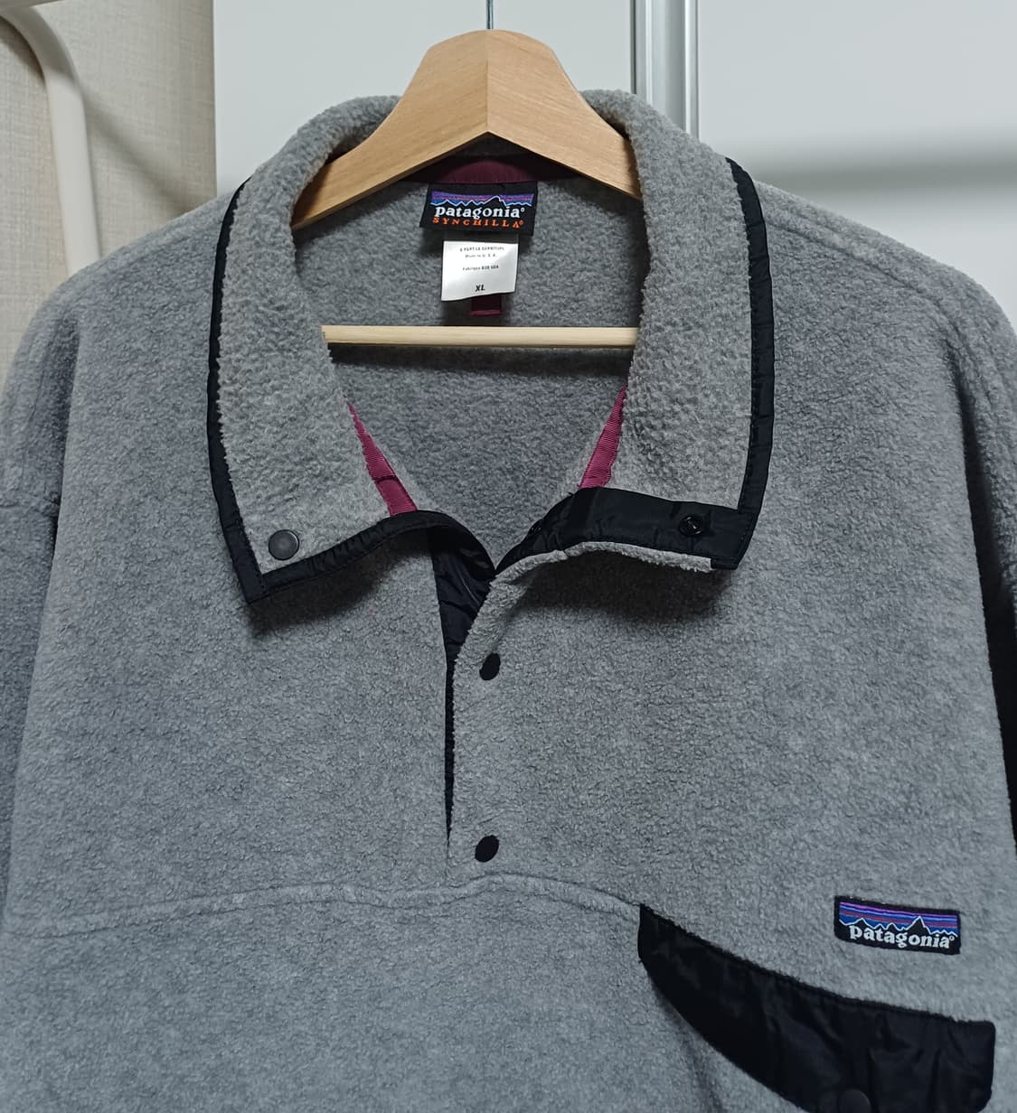 🇺🇸 [L-XL] 파타고니아 신칠라 스냅티 그레이 / 와인 상품이미지2