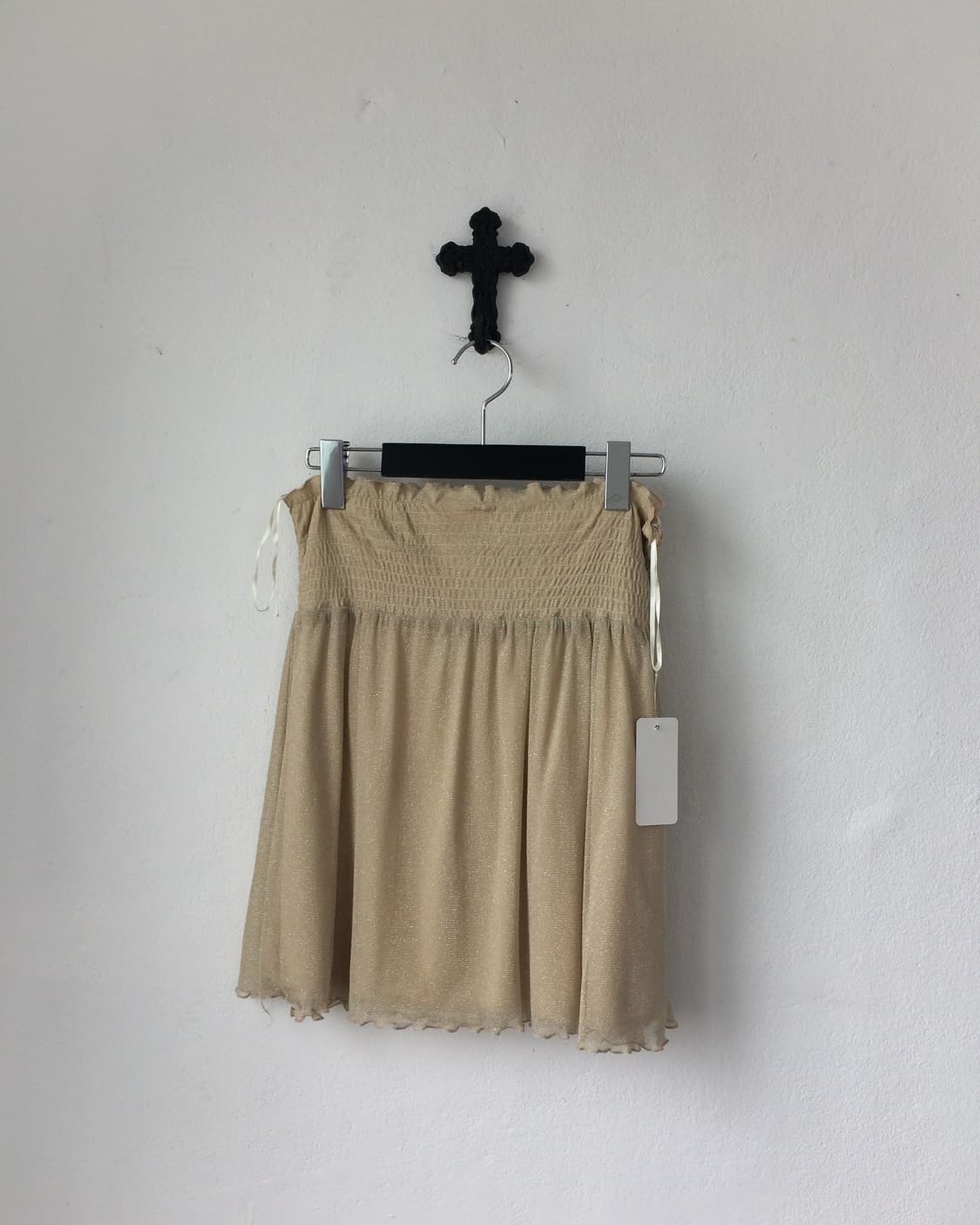 Glitter lace mini skirt 상품이미지1