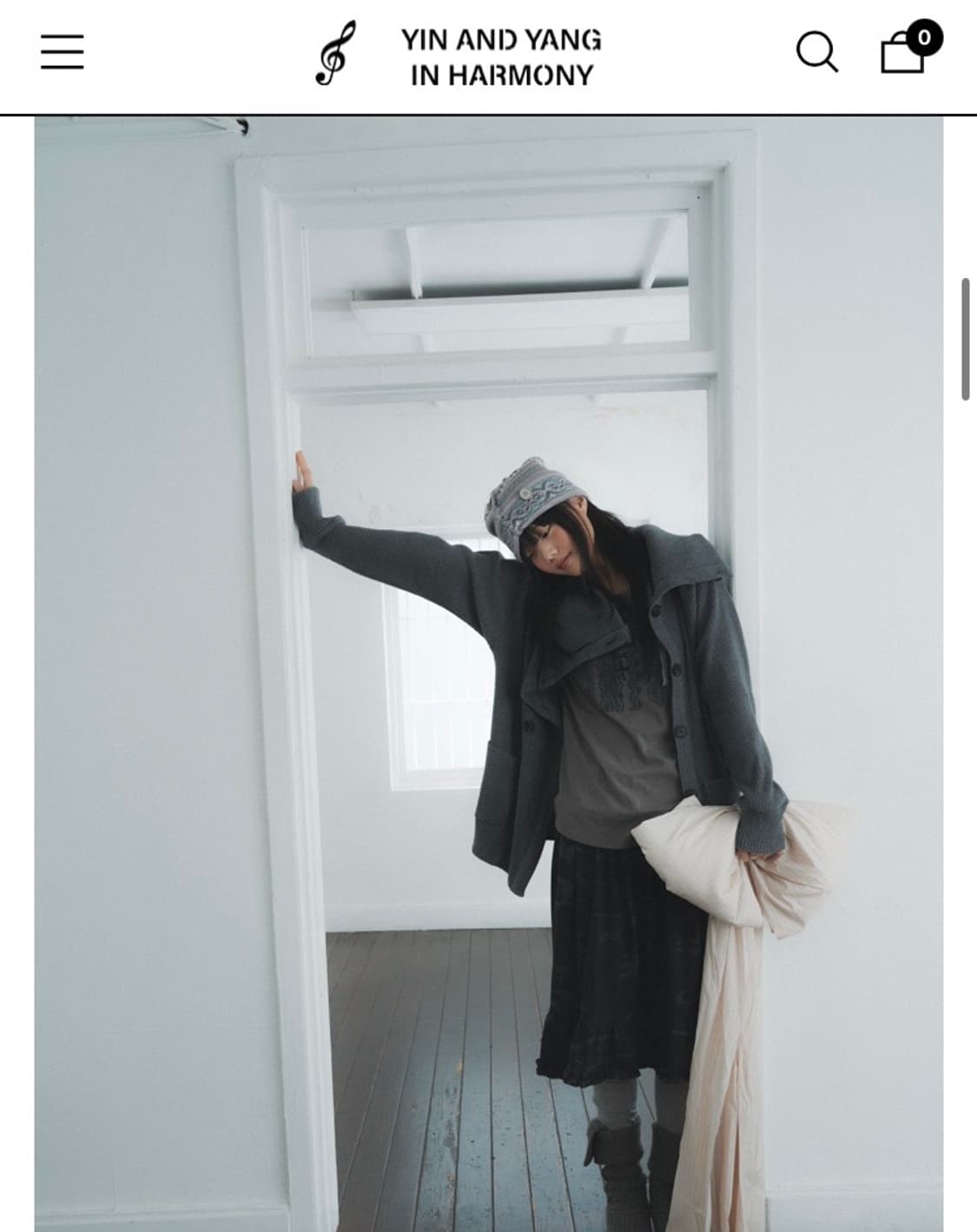 인앤양인하모니 Double button cardigan grey 상품이미지1