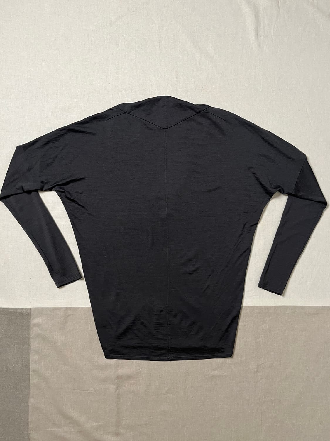 헬무트랭 울 컷앤소 니트 helmut lang 기모노소매 티어드롭넥 상품이미지2