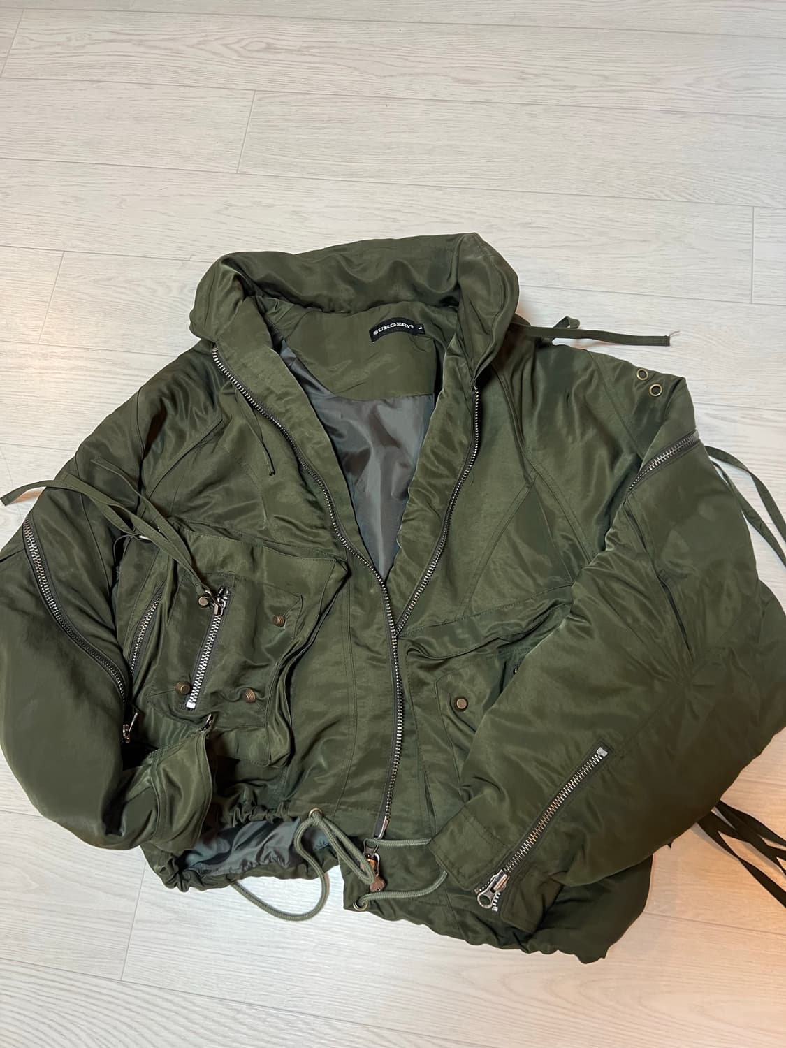 써저리 이카루스 카키 자켓 L 상품이미지2