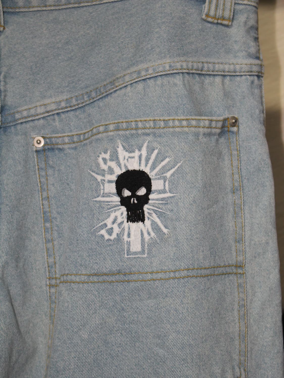 Skull Soul Overfit Wide Light Denim  상품이미지7